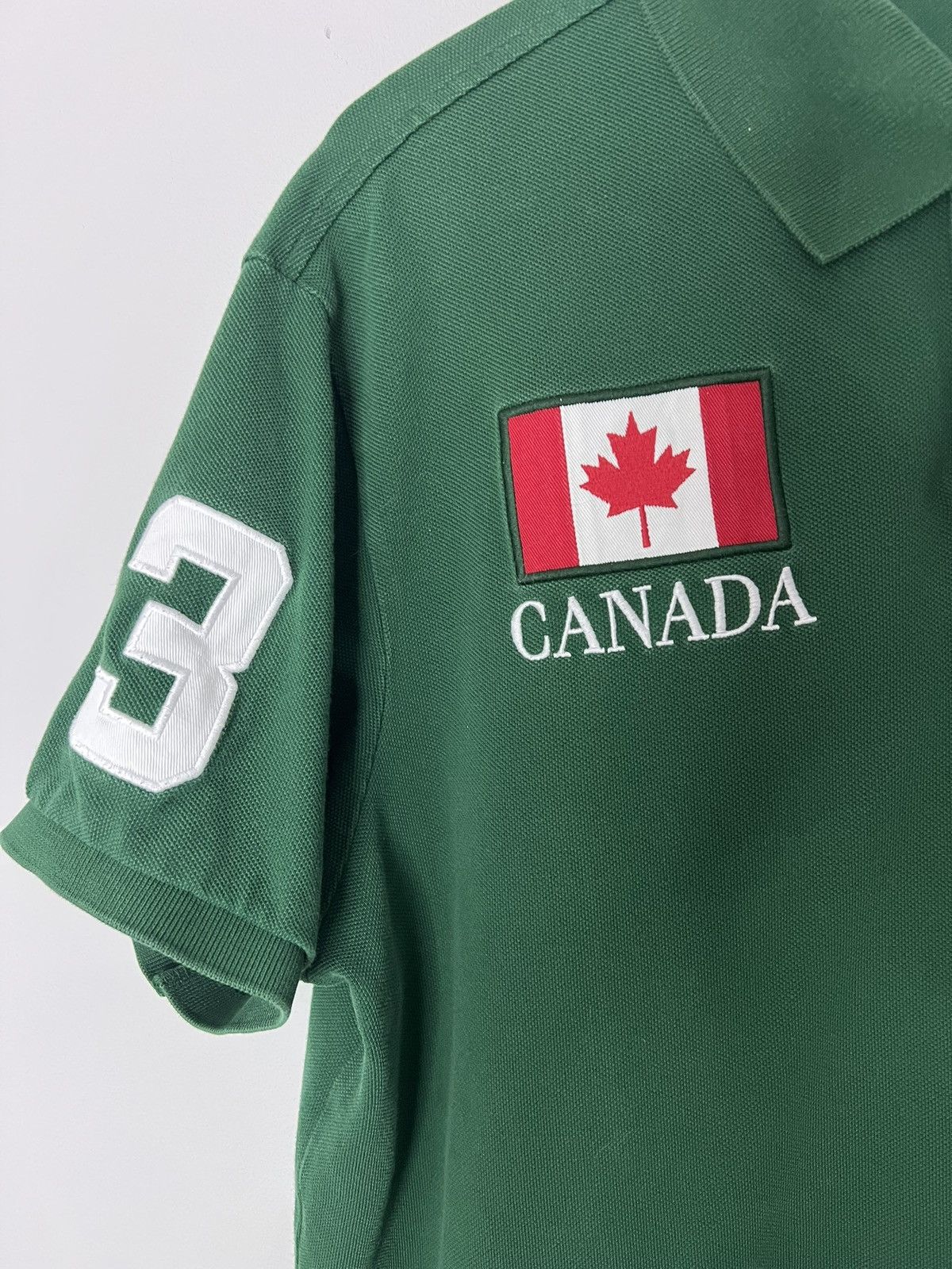 Polo Ralph Lauren Vintage Polo Ralph Lauren Canada #3 Polo Shirt Big Pony Logo Size US XL / EU 56 / 4 - 3 Thumbnail