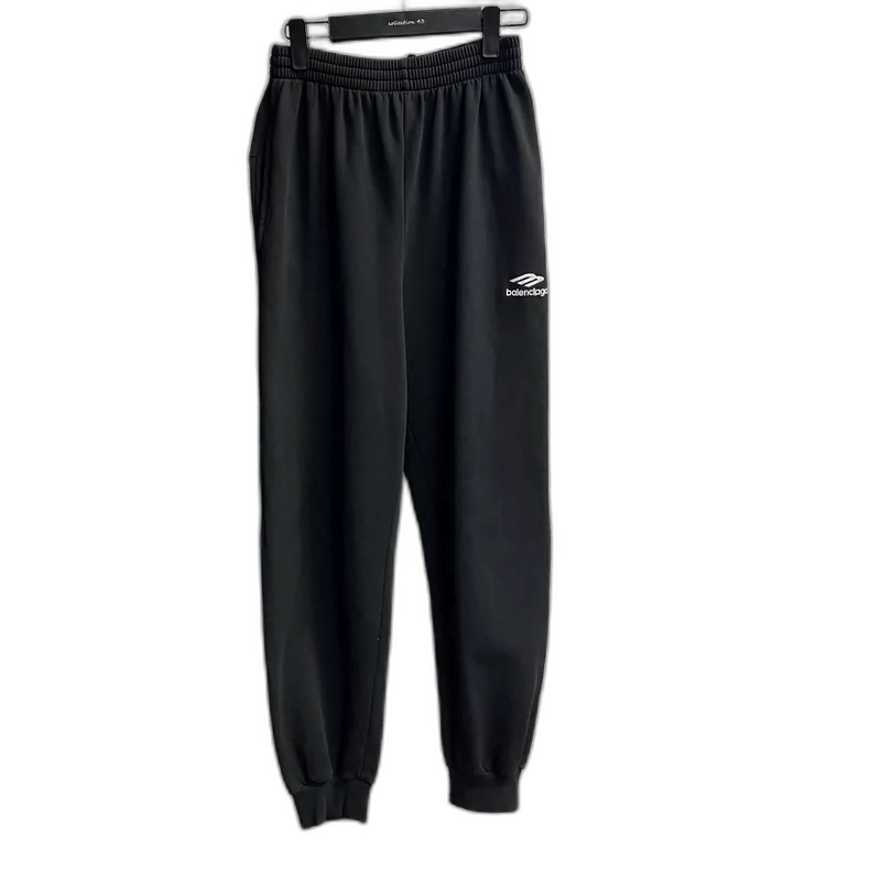 Balenciaga Balenciaga Black Embroidered Logo Sweatpants Size US 30 / EU 46 - 1 Thumbnail