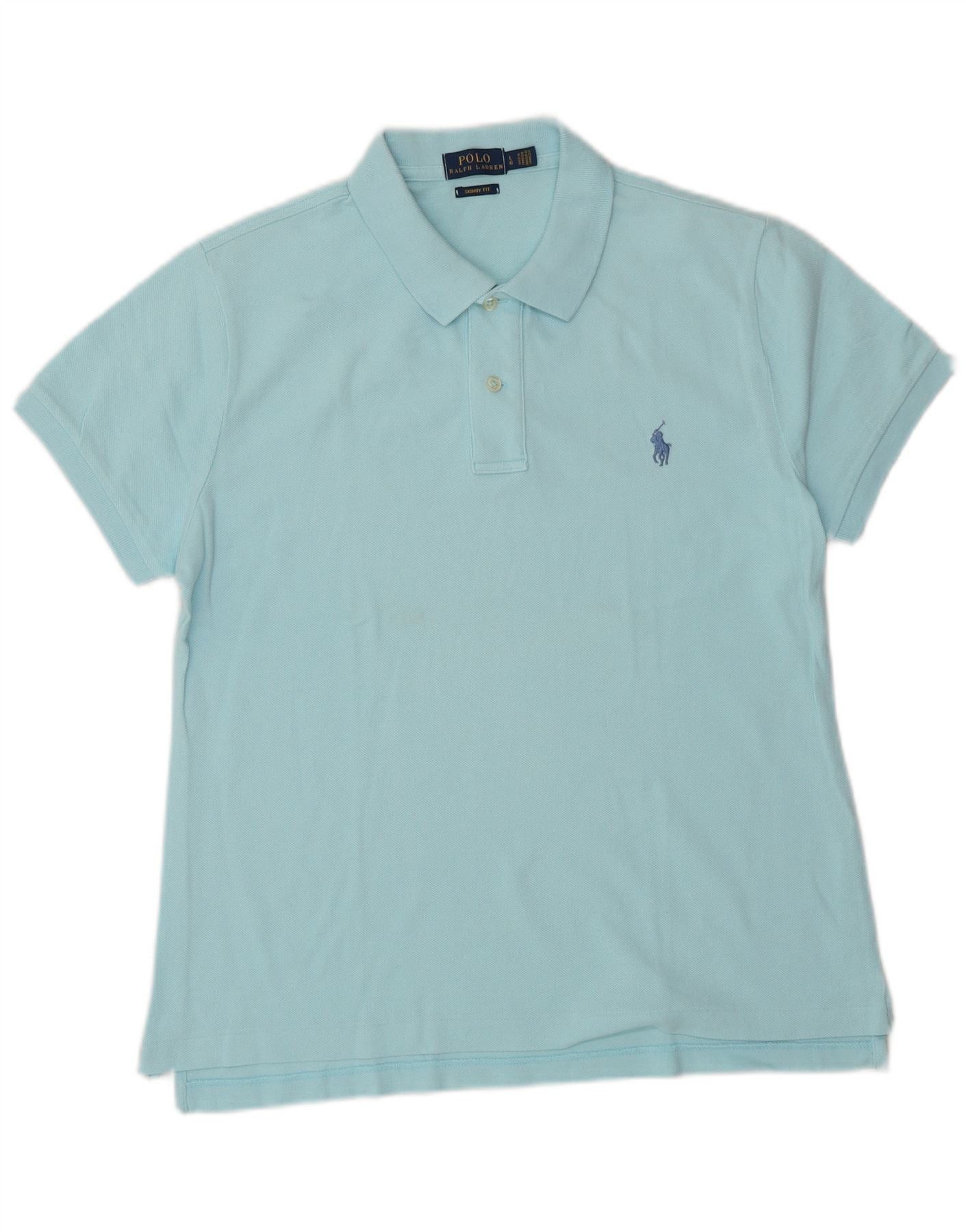 Polo Ralph Lauren Mens Skinny Fit Polo Shirt Large Blue Size US L / EU 52-54 / 3 - 1 Thumbnail