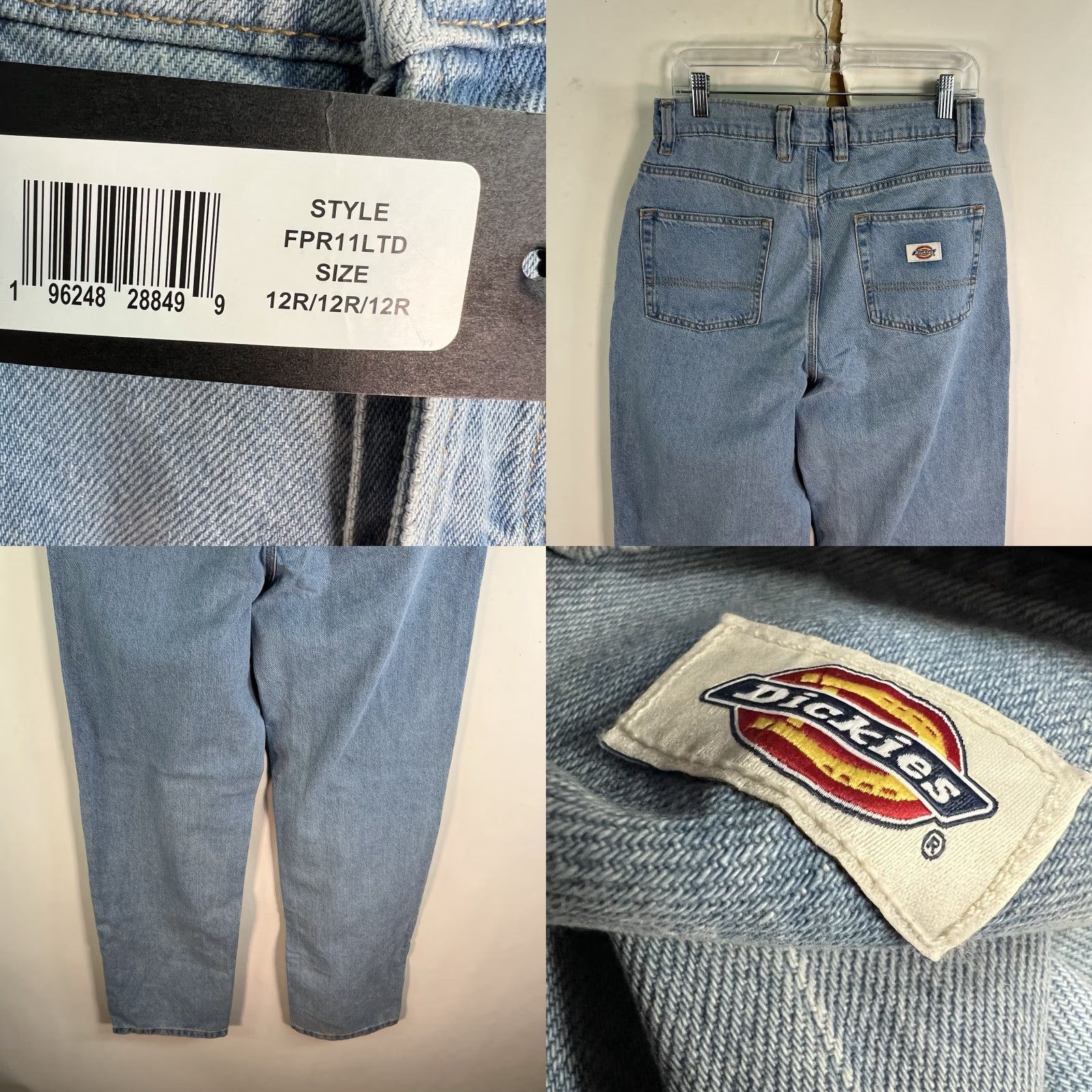 Dickies Dickies Jeans Mom Denim Women’s 12 Blue 32X32 Button Fly Relaxed High Rise 5-Pocket NWT Vintage No Size 34" / US 12 / IT 48 - 8 Thumbnail