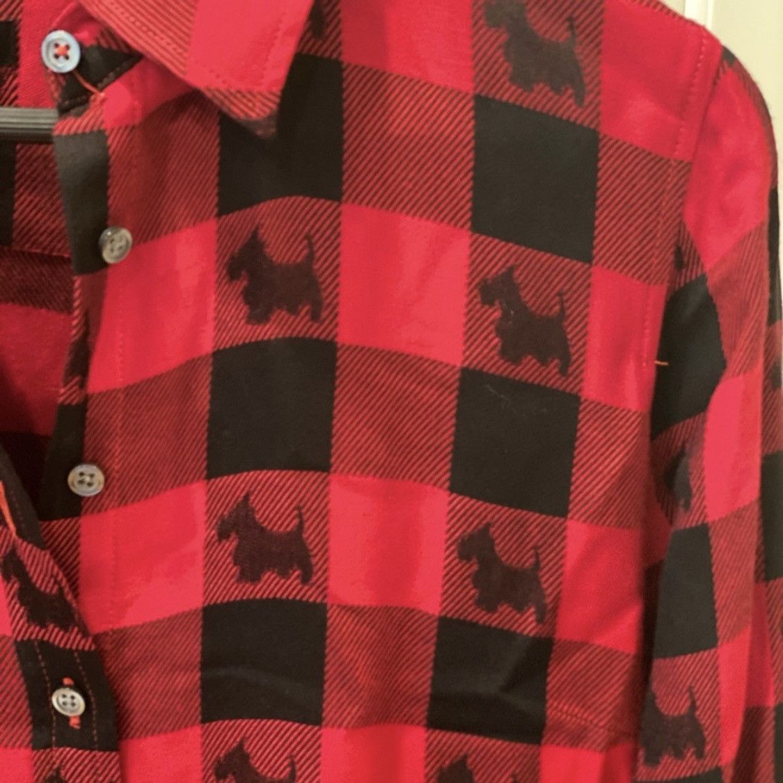 Talbots Talbots Buffalo Plaid Scottie Dog Terrier Button Down Shirt Size S / US 4 / IT 40 - 1 Thumbnail