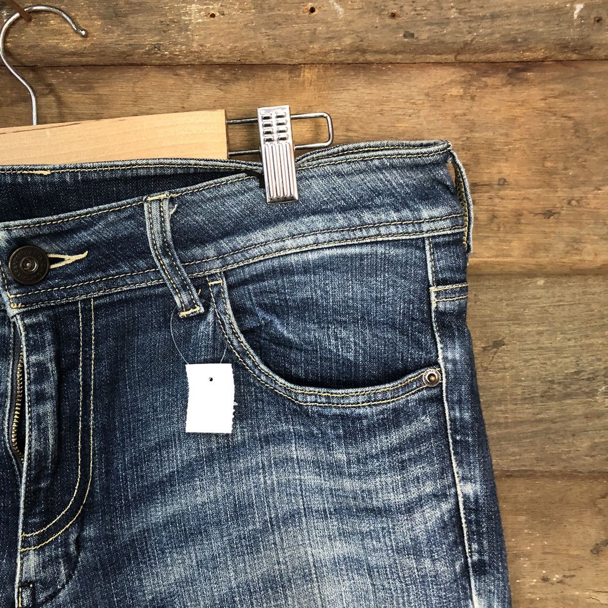 Japanese Brand Closshi Blue Denim vintage Pants #7388 Size 32" / US 10 / IT 46 - 5 Thumbnail