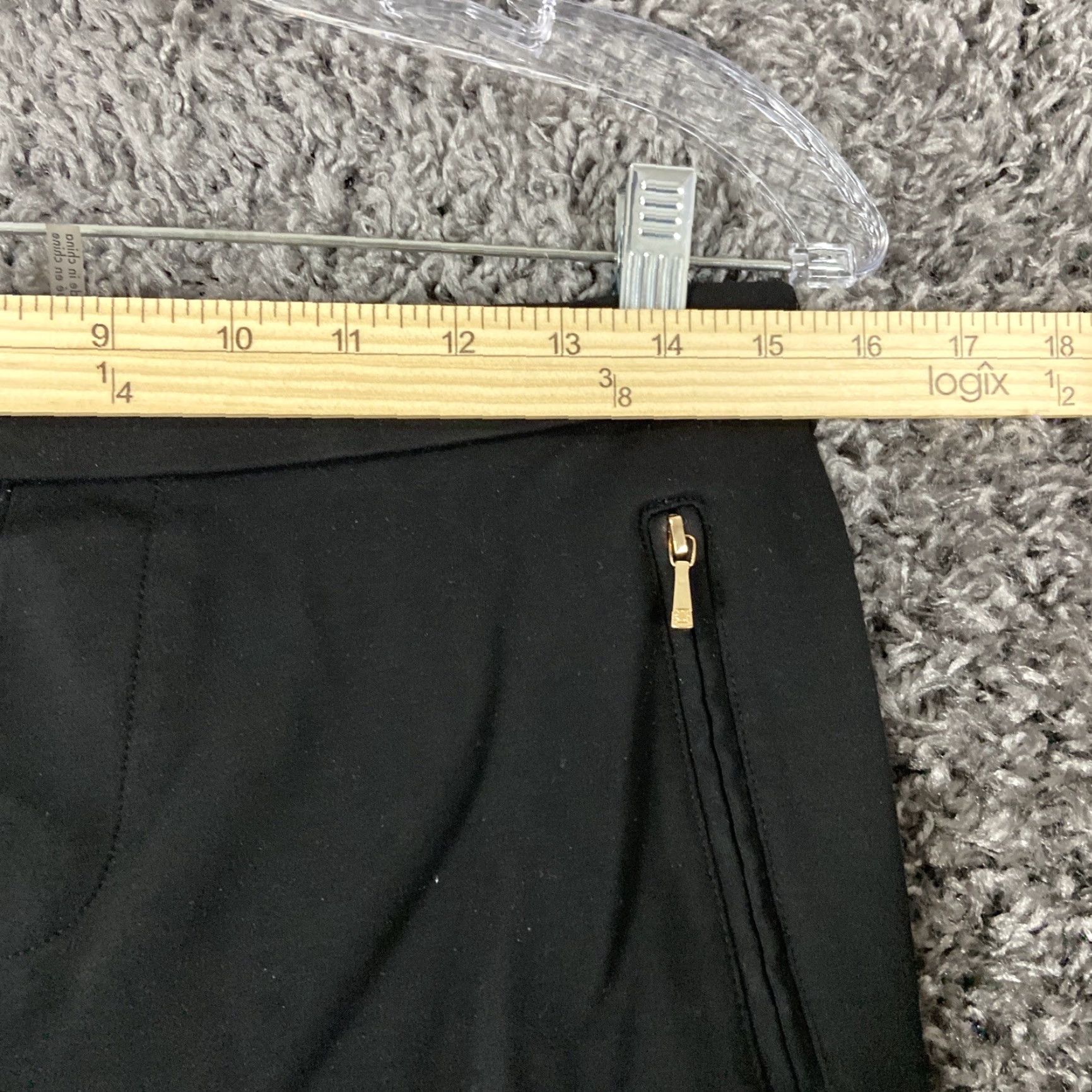 Vintage Ivanka Trump Pants Women M Black Skinny Zipper Pockets Womens Size 32" / US 10 / IT 46 - 7 Thumbnail