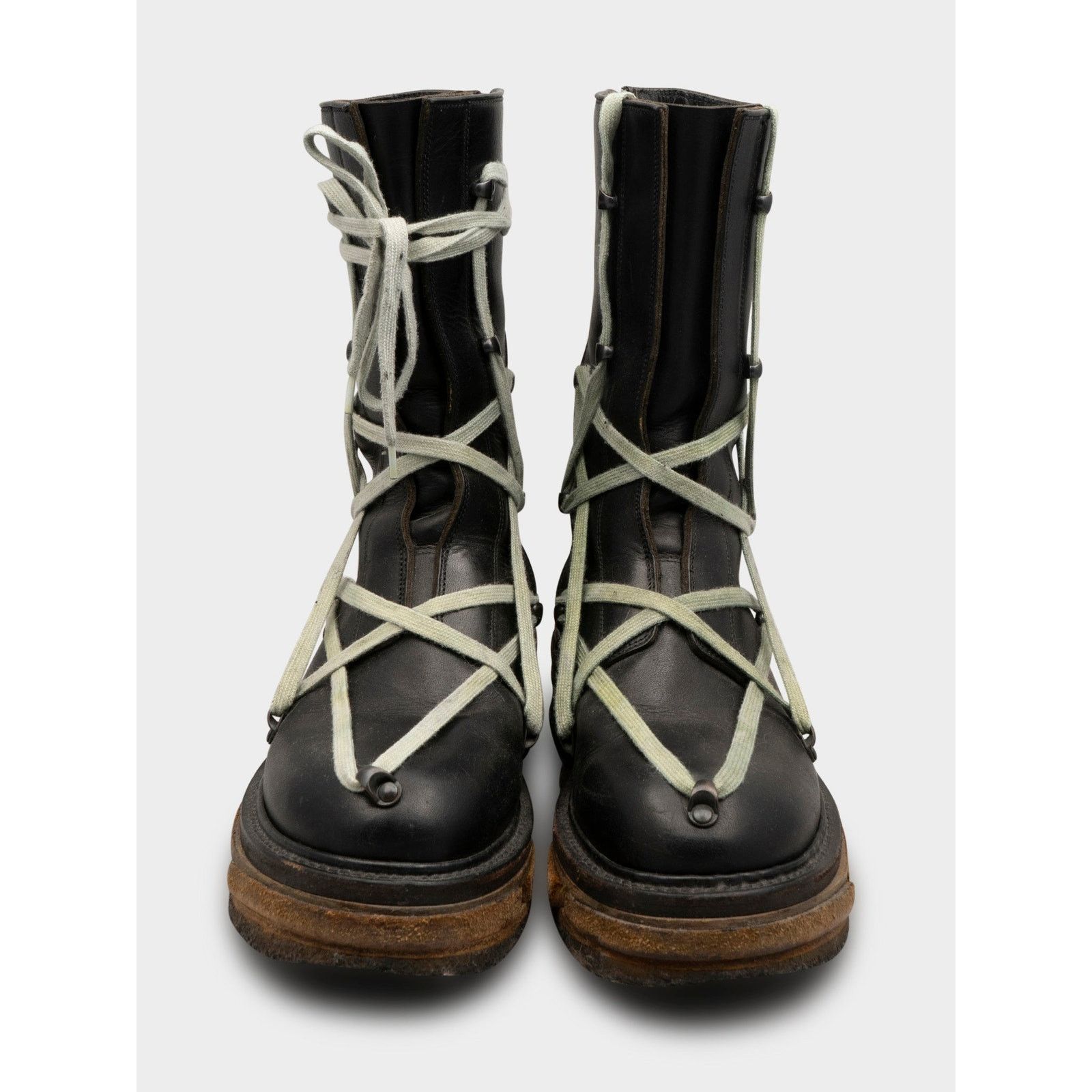 Rick Owens ‘Glitter’ Lego Sole Pentagram Boots Size US 8 / EU 41 - 2 Thumbnail