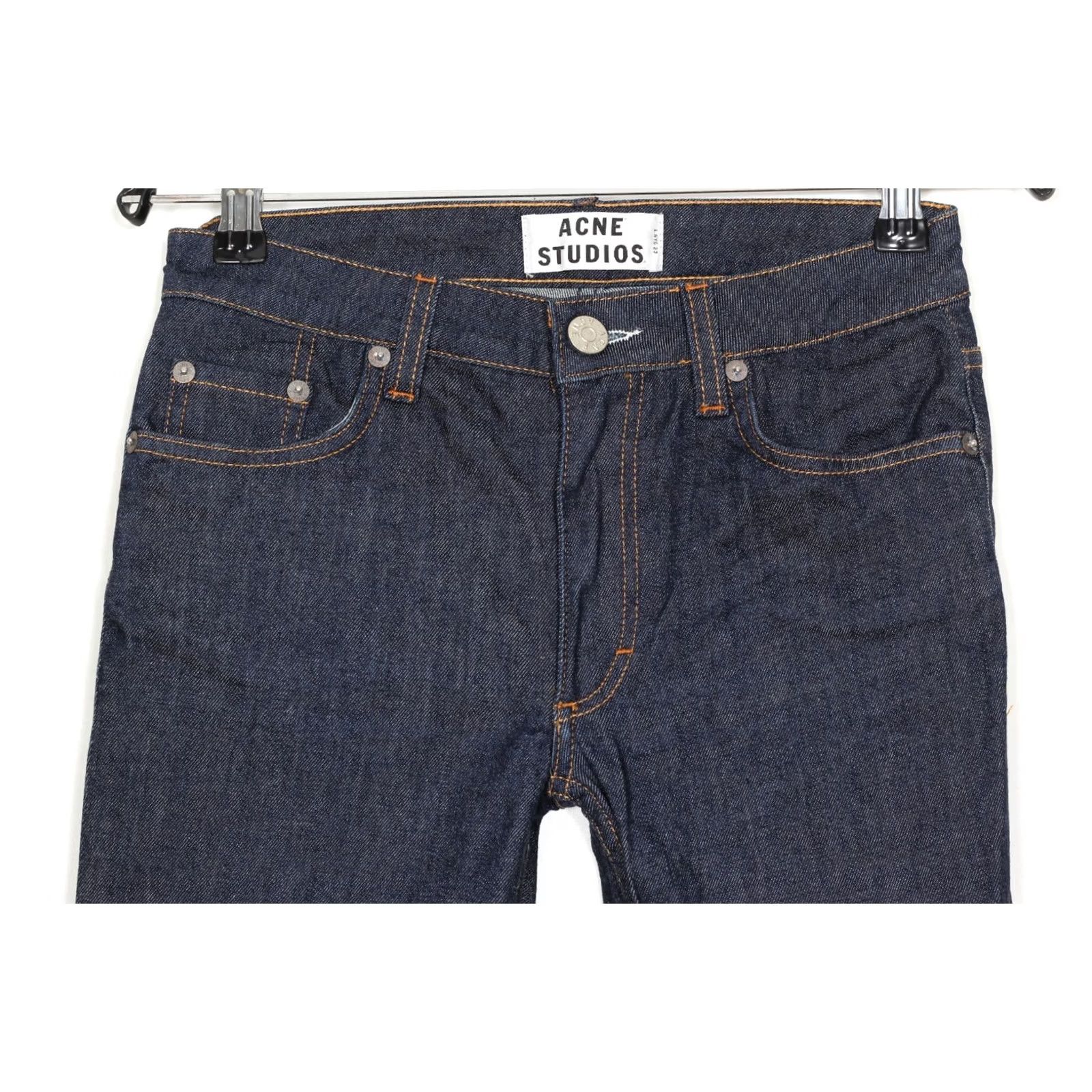 Acne Studios ACNE STUDIOS FLEX S RAW Jeans Women Size W25 L34 Slim Skinny Fit DZ5052 Blue Denim 5-Pocket Stretch Shoes? Size 42" / US 20 - 2 Thumbnail