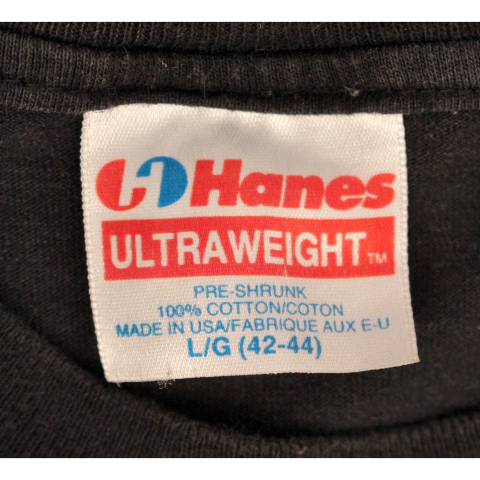 Hanes VINTAGE Men’s Kiss Band T-Shirt 90s Large Black Cotton Hanes Graphic Tee Mens Size US L / EU 52-54 / 3 - 3 Thumbnail