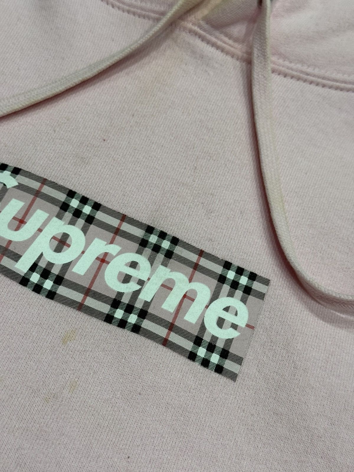 Burberry × Supreme Supreme/Burberry Box Logo Hoodie Size US M / EU 48-50 / 2 - 4 Thumbnail