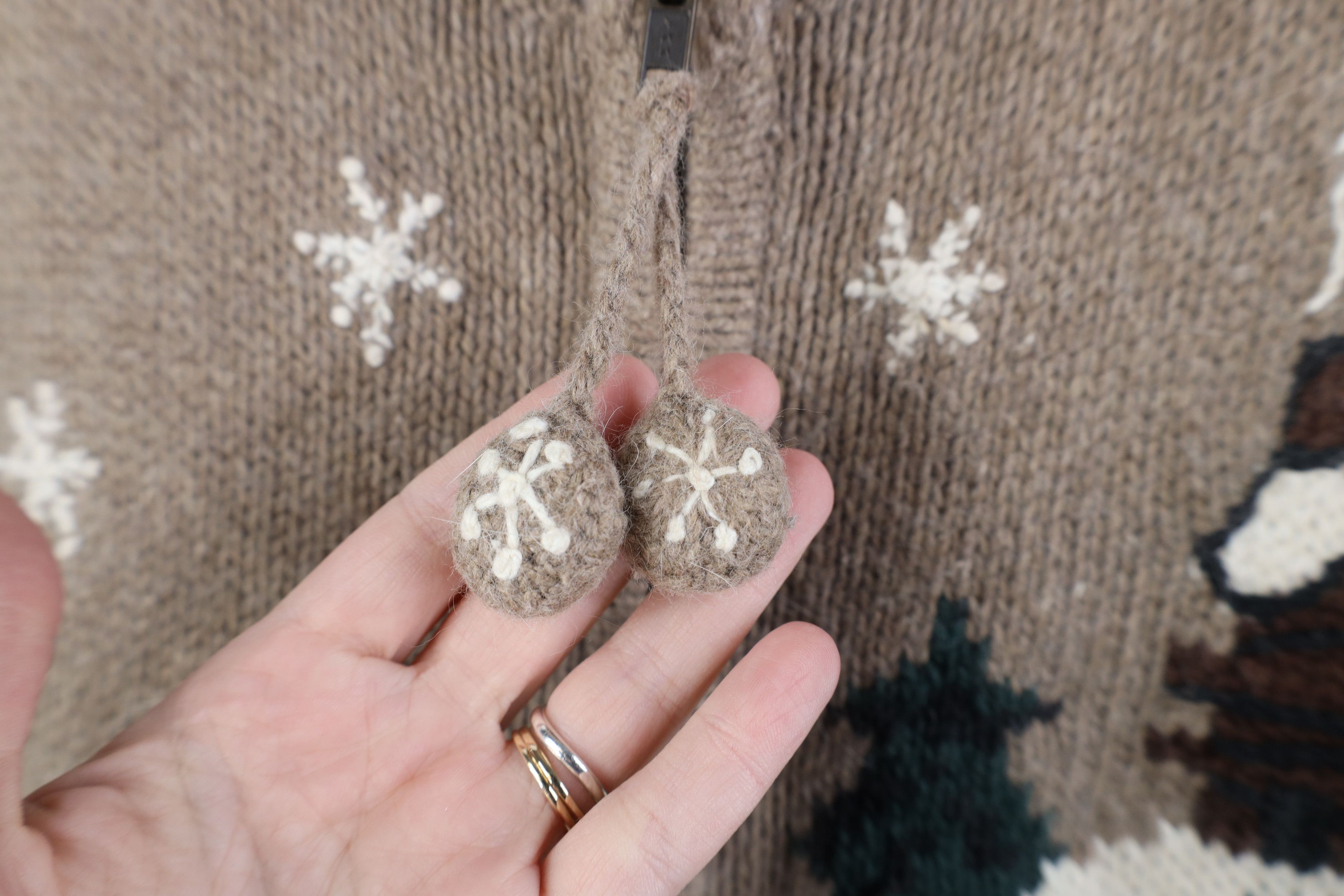 Vintage Vintage 90s Streetwear Christmas Cabin Zip Cardigan Sweater Size M / US 6-8 / IT 42-44 - 6 Thumbnail