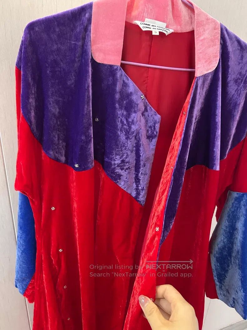 Comme des Garcons Comme Des Garcons Velvet Chinese style off-shoulder dress Size S / US 4 / IT 40 - 5 Thumbnail