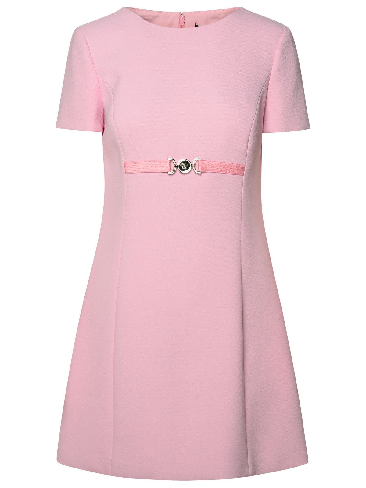 image of Versace 'medusa '95' Dress In Pink Viscose Blend, Women's (Size Small)