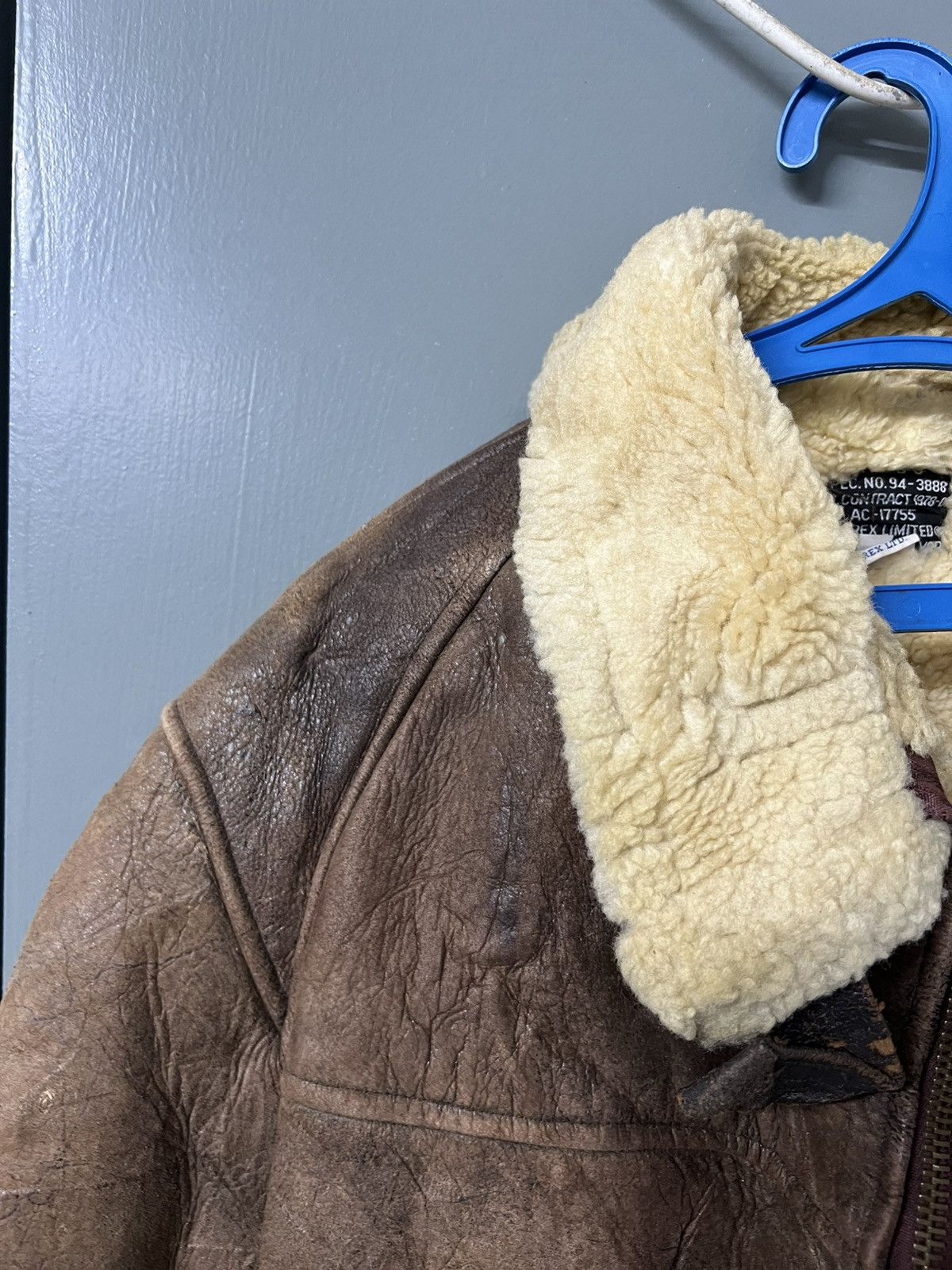 Vintage AVIREX B6 SHREPA SHIP SKIN JACKET Size US L / EU 52-54 / 3 - 10 Thumbnail