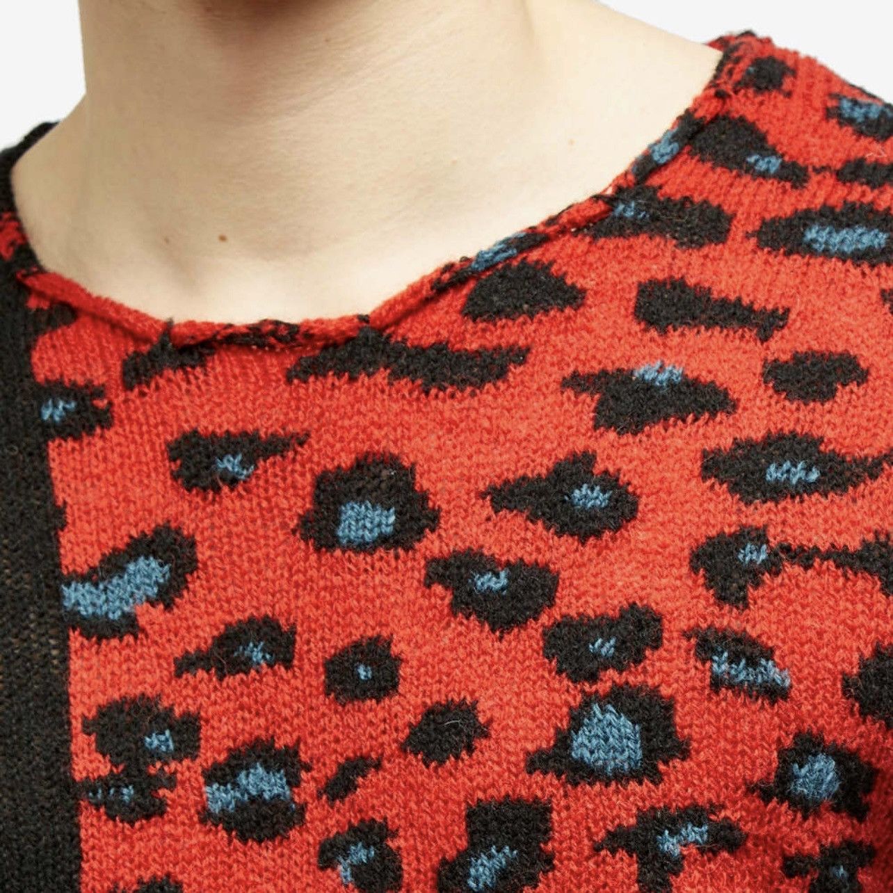 Undercover NWT Undercover Paneled Leopard Crew Knit Size US L / EU 52-54 / 3 - 5 Thumbnail