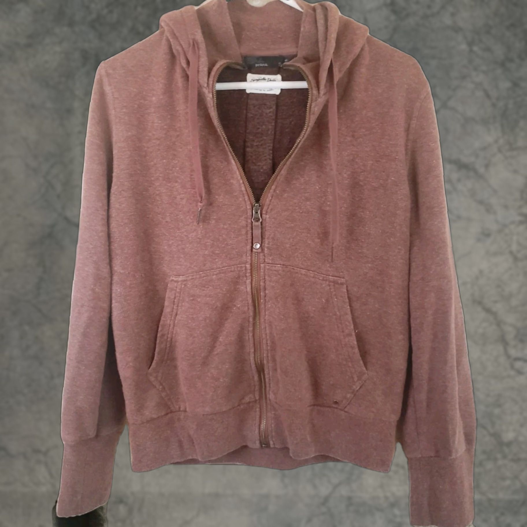 Prana prAna Women's Full Zip Hoodie Pink S Pockets Hooded Drawstring Lightweight Breathable Hiking Yoga Activewear Logo Yellow? Size S / US 4 / IT 40 - 1 Thumbnail
