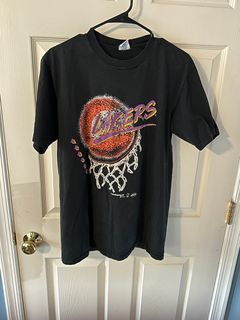 Vtg Y2K LA Lakers Kobe Bryant Mens Yellow NBA Basketball Rap T-Shirt XL RARE