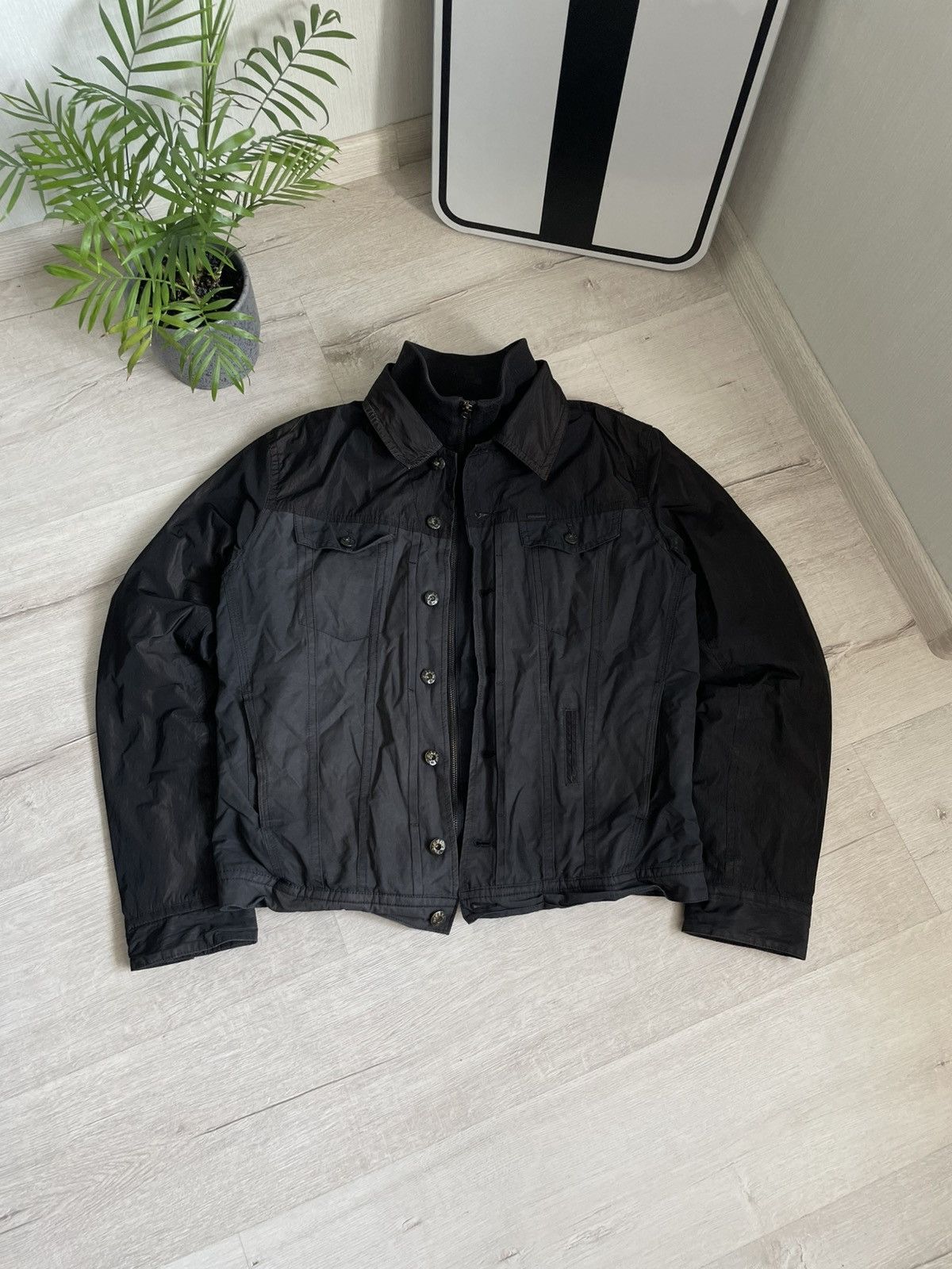 Vintage Diesel Industry Jacket Nylon Y2k Cyber Streetwear