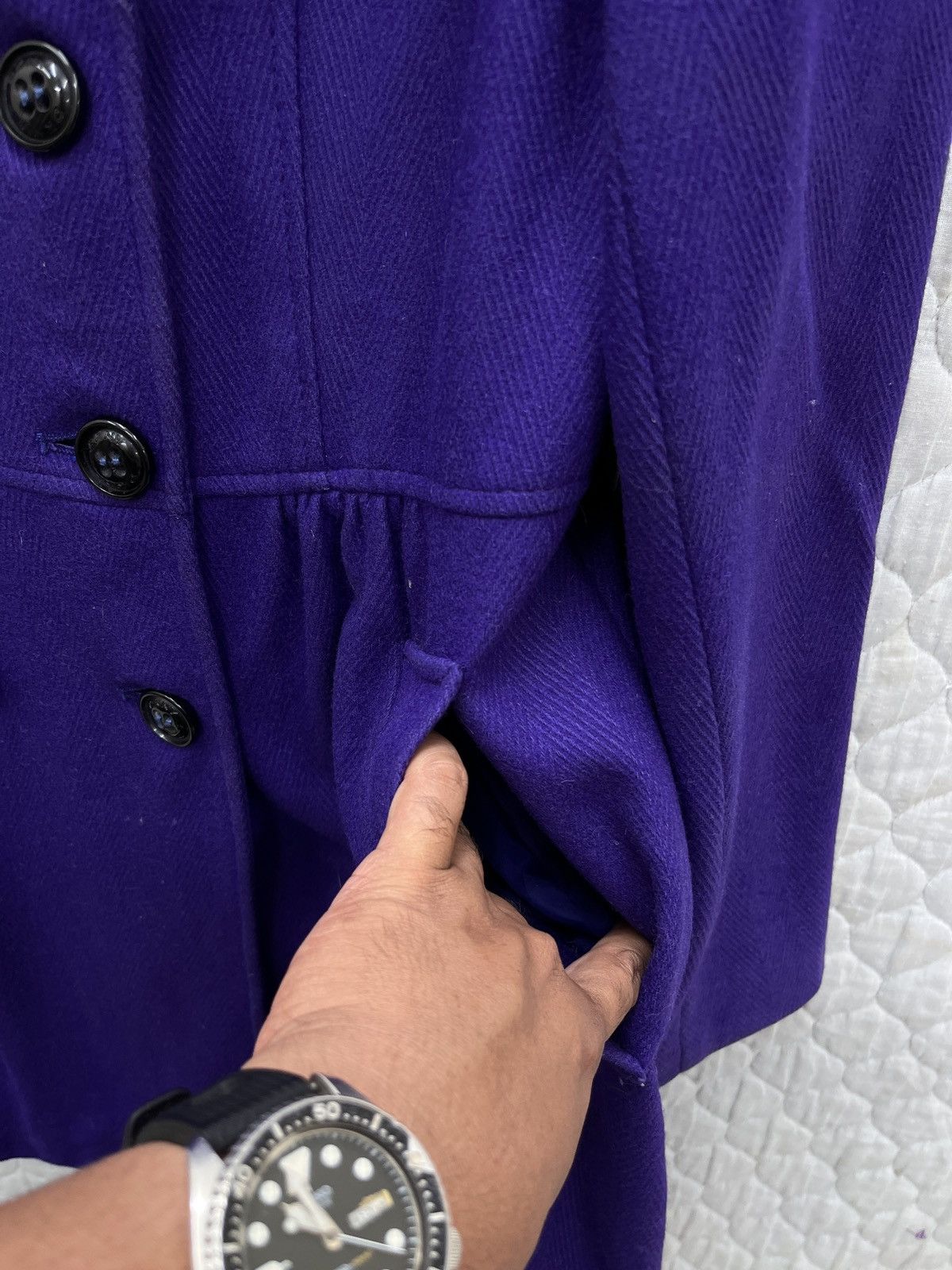 DKNY 🔥🔥🔥STEALS DKNY PURPLE COAT Size M / US 6-8 / IT 42-44 - 13 Thumbnail