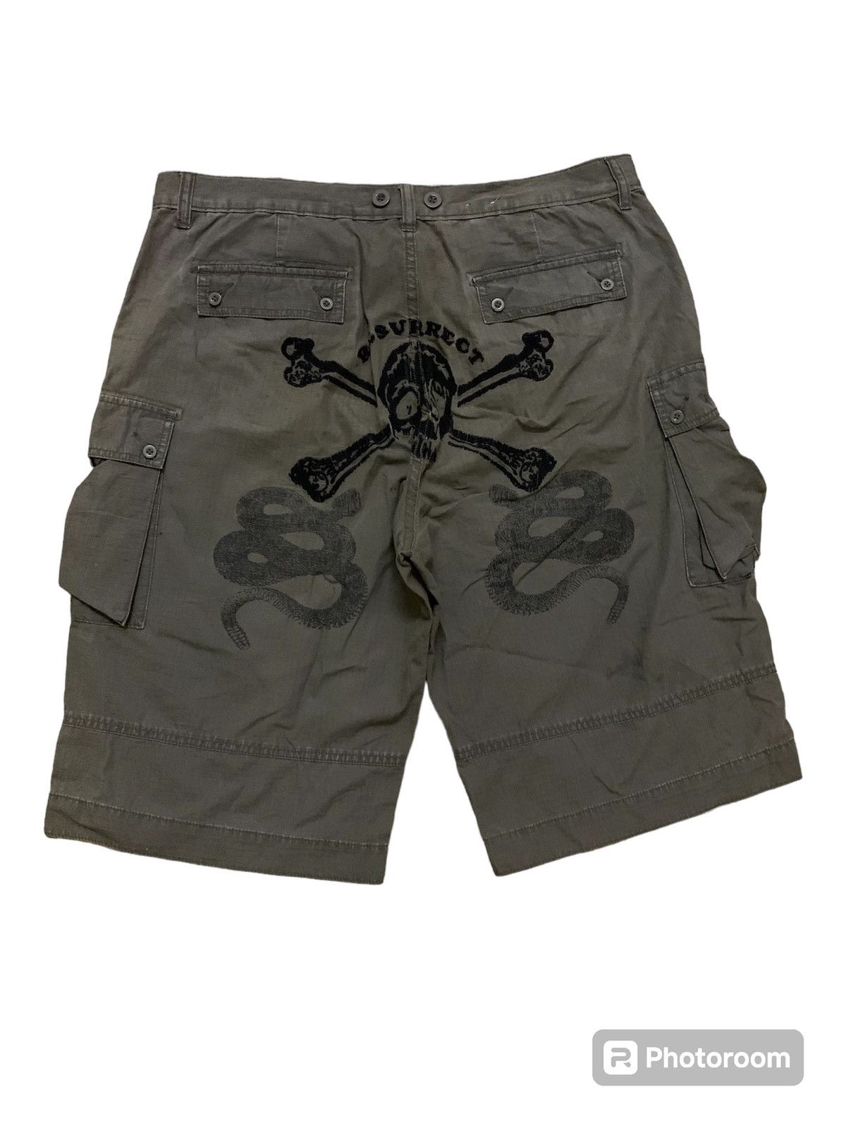 Calvin Klein Japanese Calvin Klein Skull Cargo Short Pant Size US 37 - 1 Thumbnail