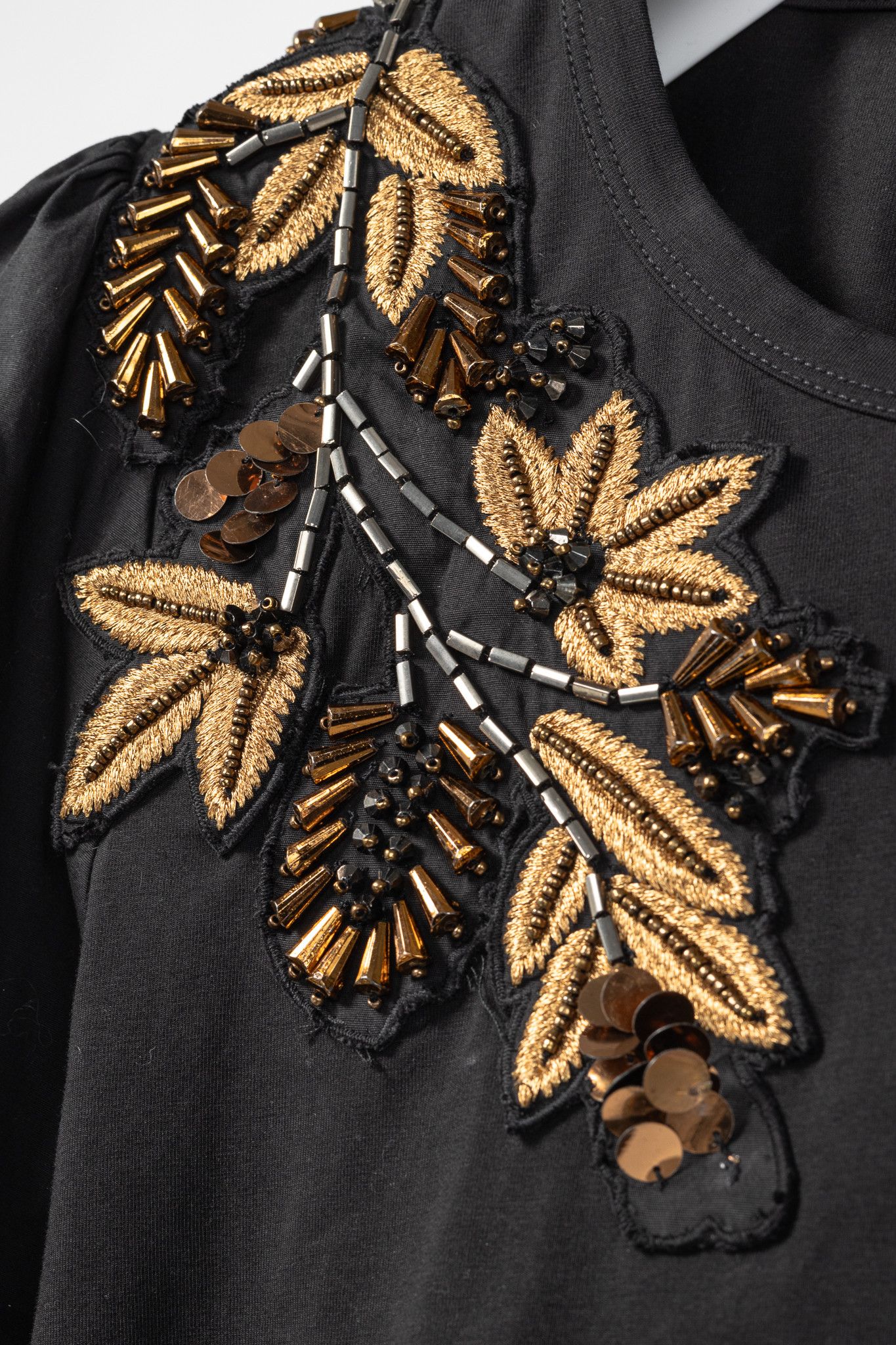 Veronica Beard Veronica Beard Jeans Franchi Embroidered Puff-Sleeve Top Size XL / US 12-14 / IT 48-50 - 6 Thumbnail