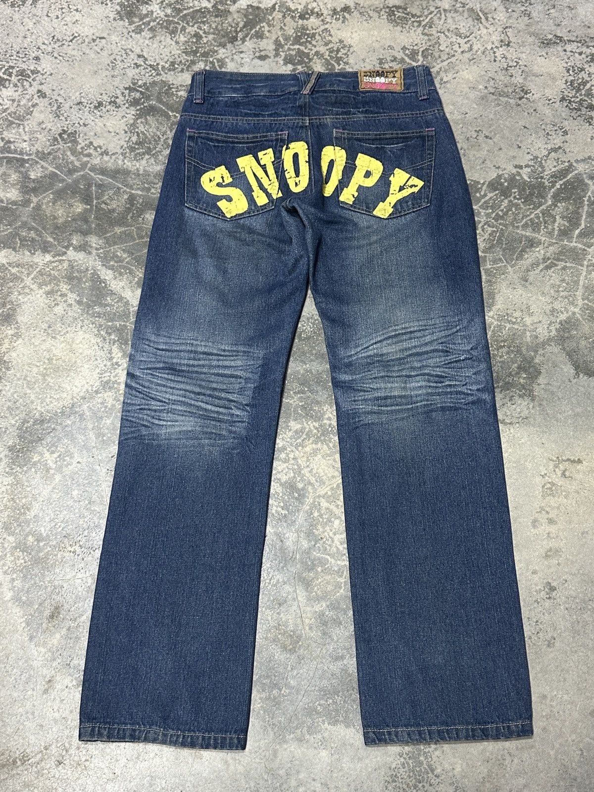 Cartoon Network × Peanuts Snoopy Peanuts Jean Leg Twisted Very Rare 🔥 Size US 30 / EU 46 - 16 Thumbnail