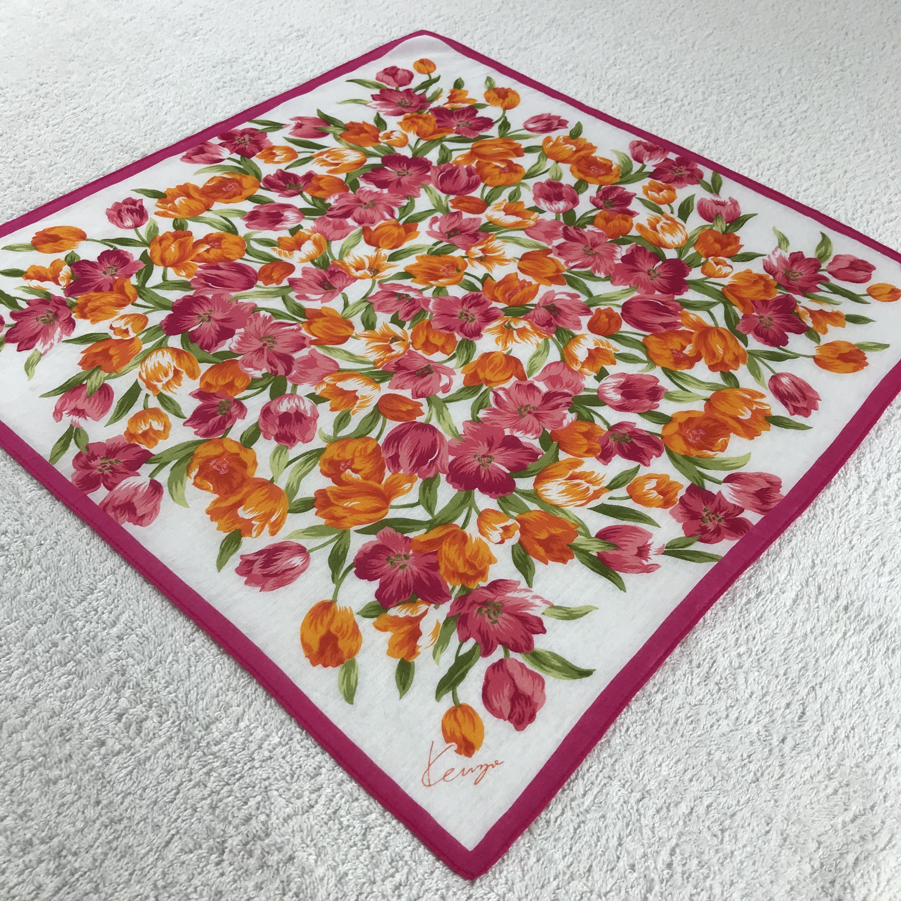 Kenzo × Vintage Kenzo Bandana / Handkerchief / Neckerchief - S266 Size ONE SIZE - 2 Thumbnail
