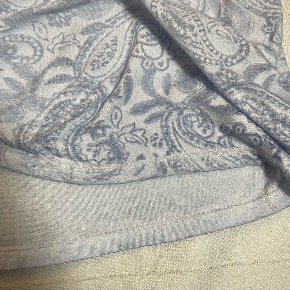 Chicos Chico's Cotton Blue Tie Dye 3/4 Sleeve Top Size 2 US L Size L / US 10 / IT 46 - 9 Thumbnail