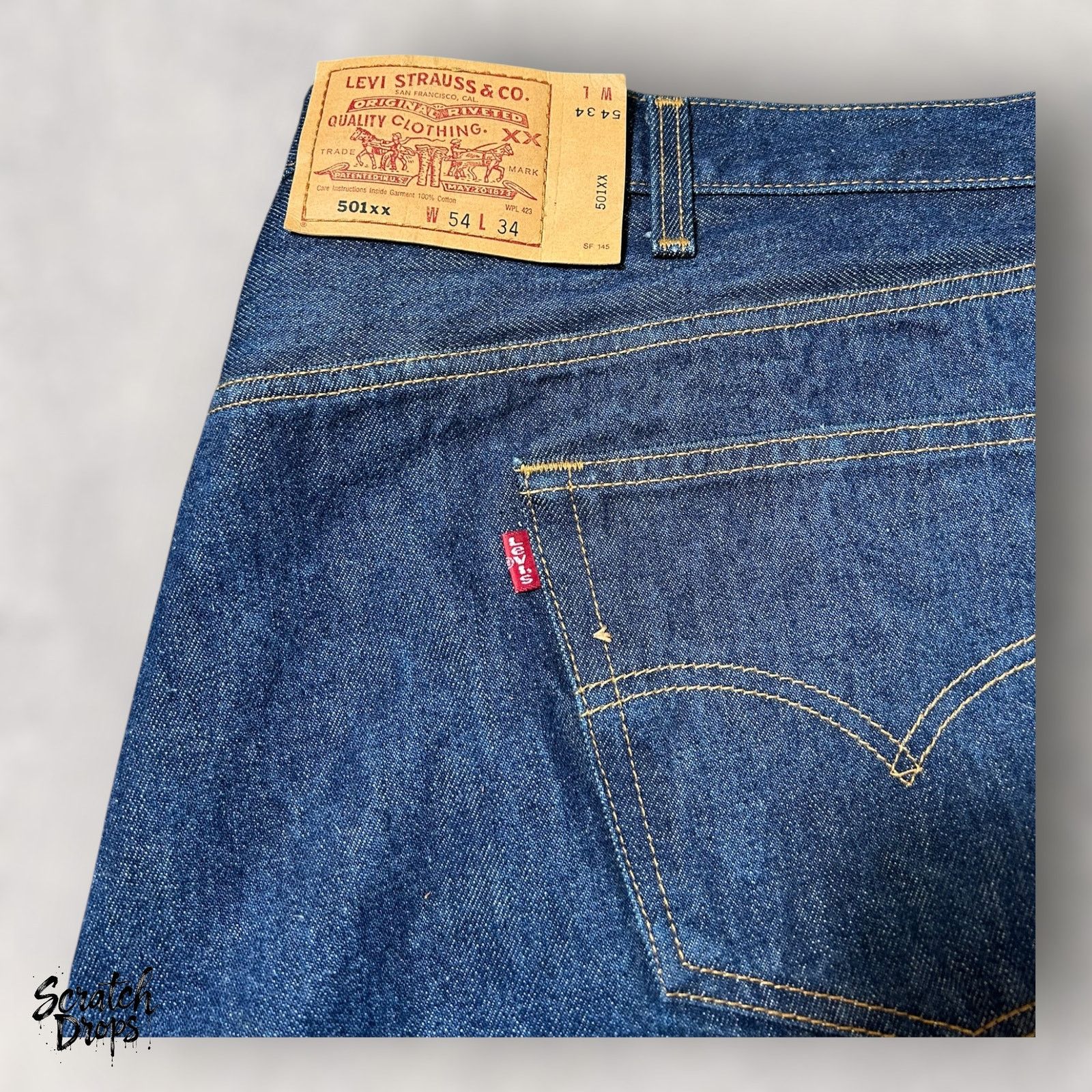 Levi's Vintage Levi's 501xx Shrink-to-Fit Jeans USA W54 L34 501