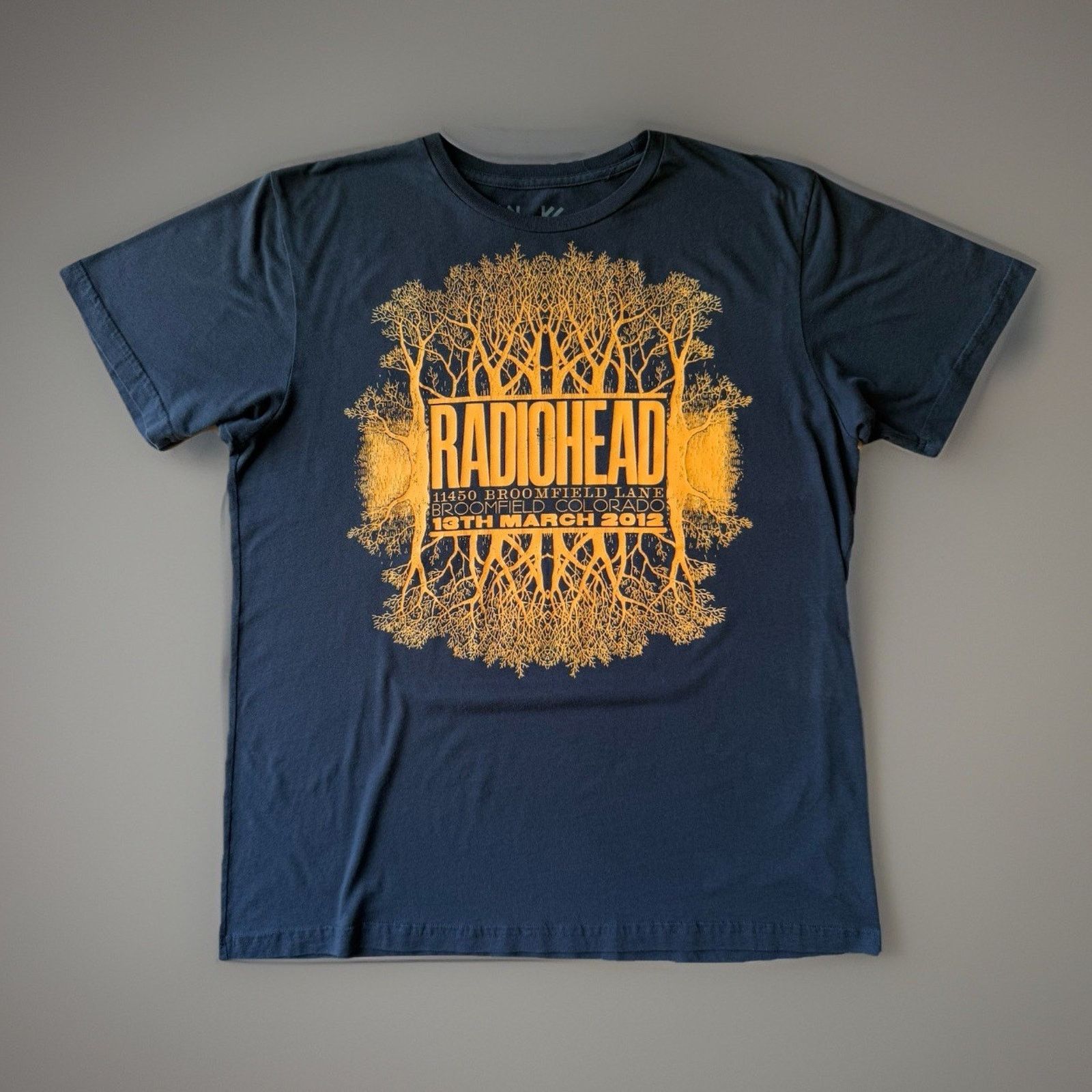 Vintage Radiohead Shirt XL Gray Waste Clothing Rock Music 2012 Tour Size US XL / EU 56 / 4 - 1 Thumbnail