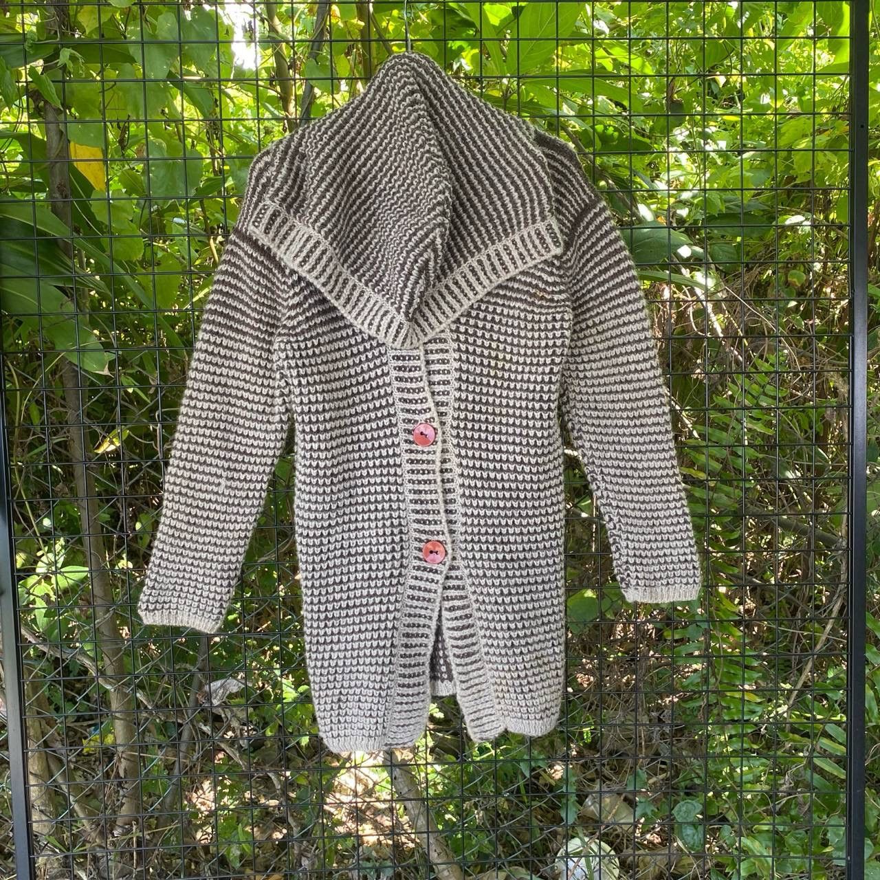 Aran Isles Knitwear Vintage Wool Hand Frame Hoodie Cardigan Jacket Size US M / EU 48-50 / 2 - 2 Thumbnail