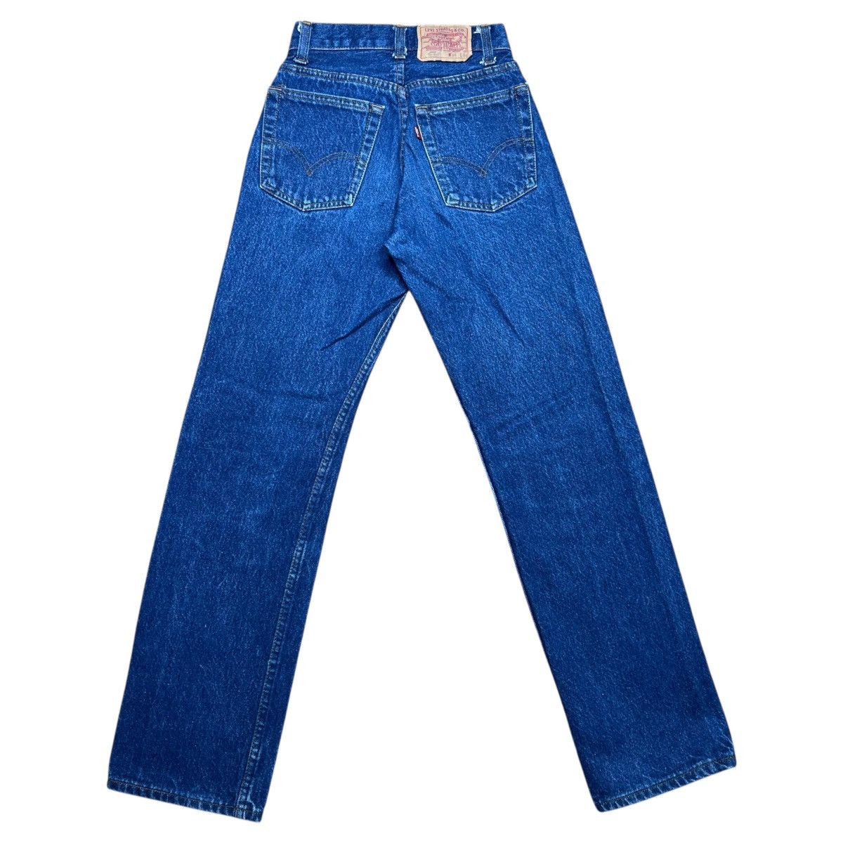 Levi's Vtg 1980s Levi’s 701 Button Fly Student USA Blue Denim Pants Size 24" / US 00 / IT 34 - 2 Thumbnail