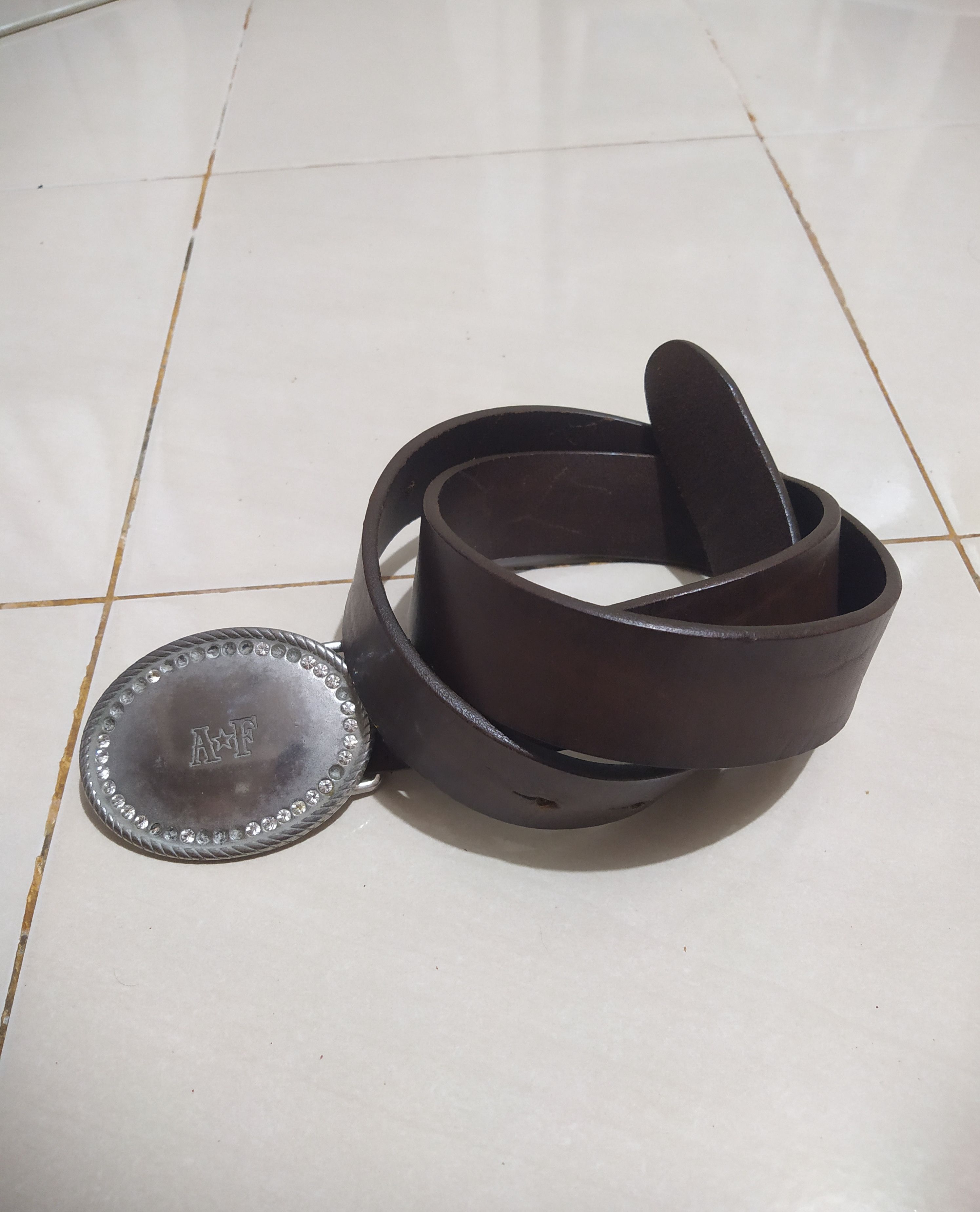 Vintage 💥Vintage 90's💥 Belt Abercrombie & Fitch leather Size ONE SIZE - 1 Thumbnail