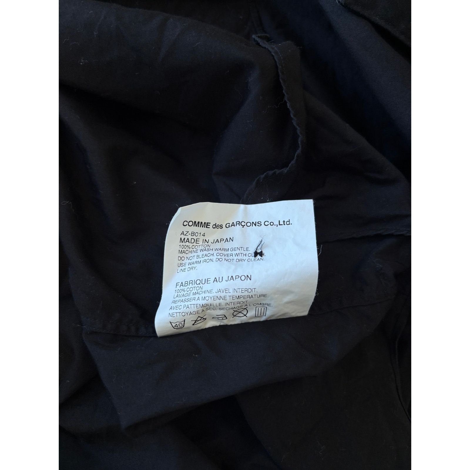 Comme des Garcons PLAY Comme des Garçons PLAY Black Button Up Shirt XL Size US XL / EU 56 / 4 - 4 Thumbnail