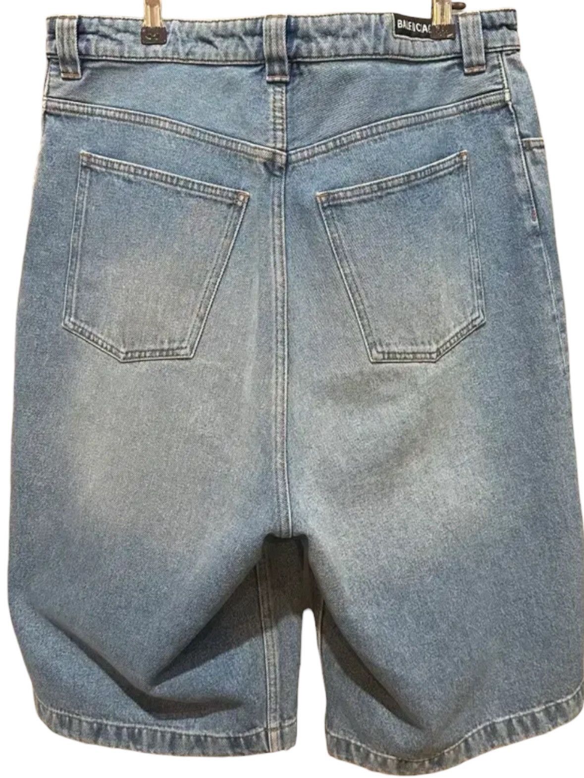 Balenciaga Balenciaga Skater Bermuda Denim Pants Size US 34 / EU 50 - 2 Thumbnail