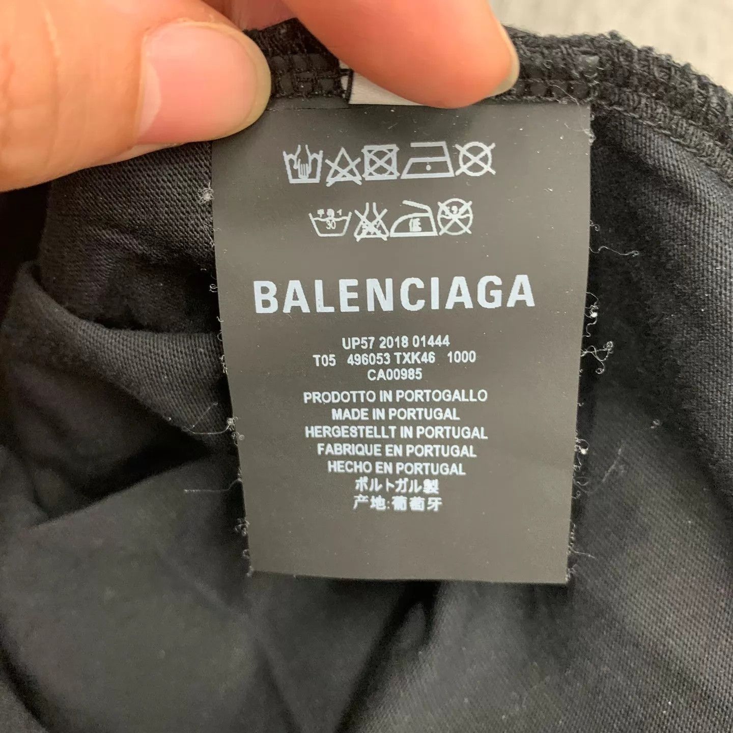 Balenciaga Balenciaga Black Back Logo Short Sleeve Tee S Size S / US 4 / IT 40 - 5 Thumbnail