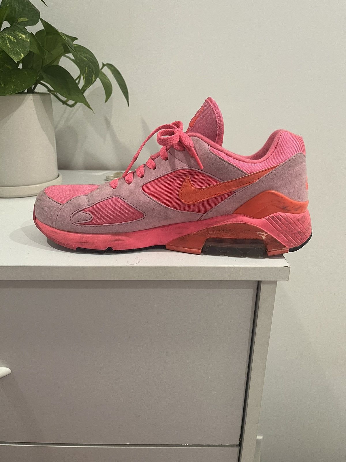 Comme des Garcons × Nike Comme Des Garcon Nike Air Max Triple Pink Size US 9.5 / EU 42-43 - 7 Thumbnail