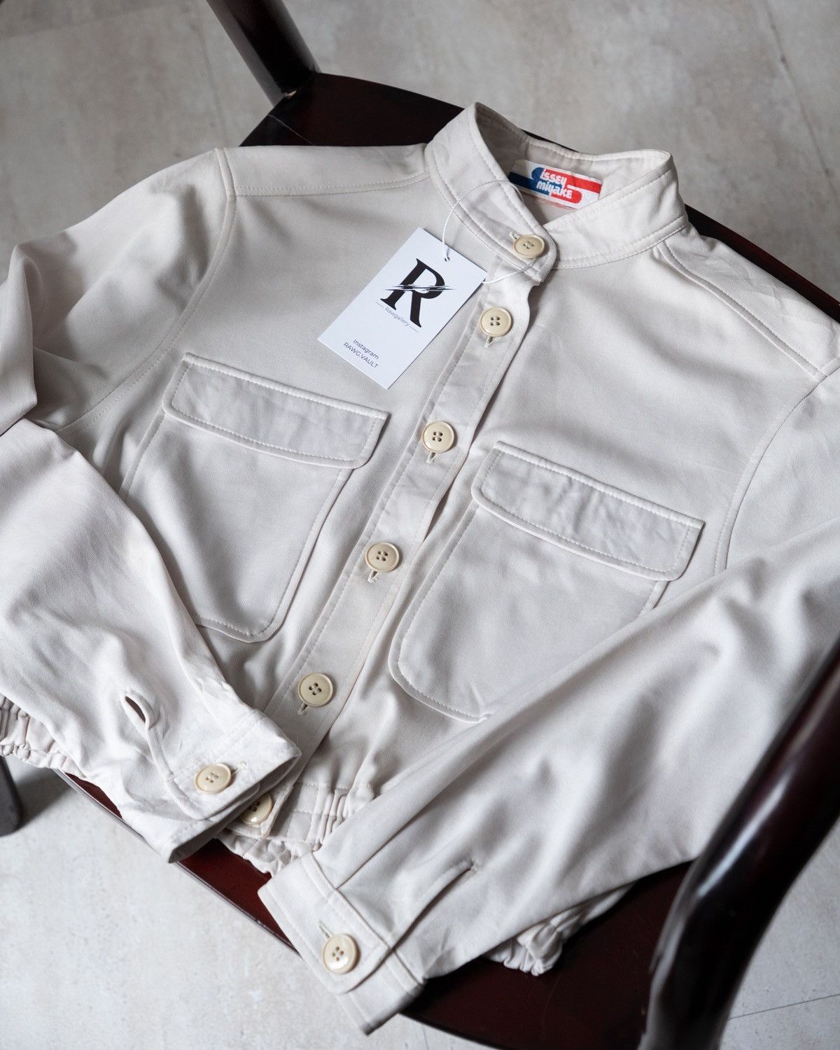 Issey Miyake Vintage 1970s Issey Miyake Madarin Collar Jacket Size S / US 4 / IT 40 - 6 Thumbnail