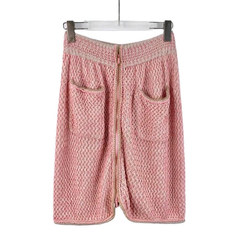 Chanel Chanel Circuit Series Pink Mulberry Silk Tweed Knitted Ski Size 25" / US 0 / IT 36 - 1 Thumbnail