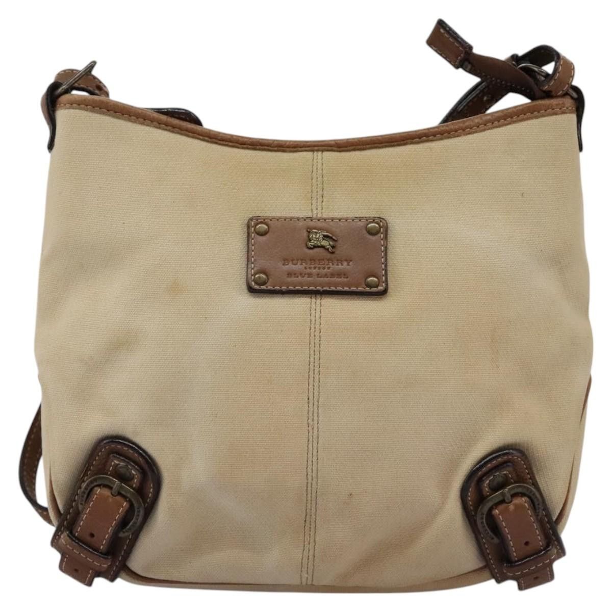 Burberry Beige Canvas Shoulder Bag (Pre-Owned) Size ONE SIZE - 1 Thumbnail