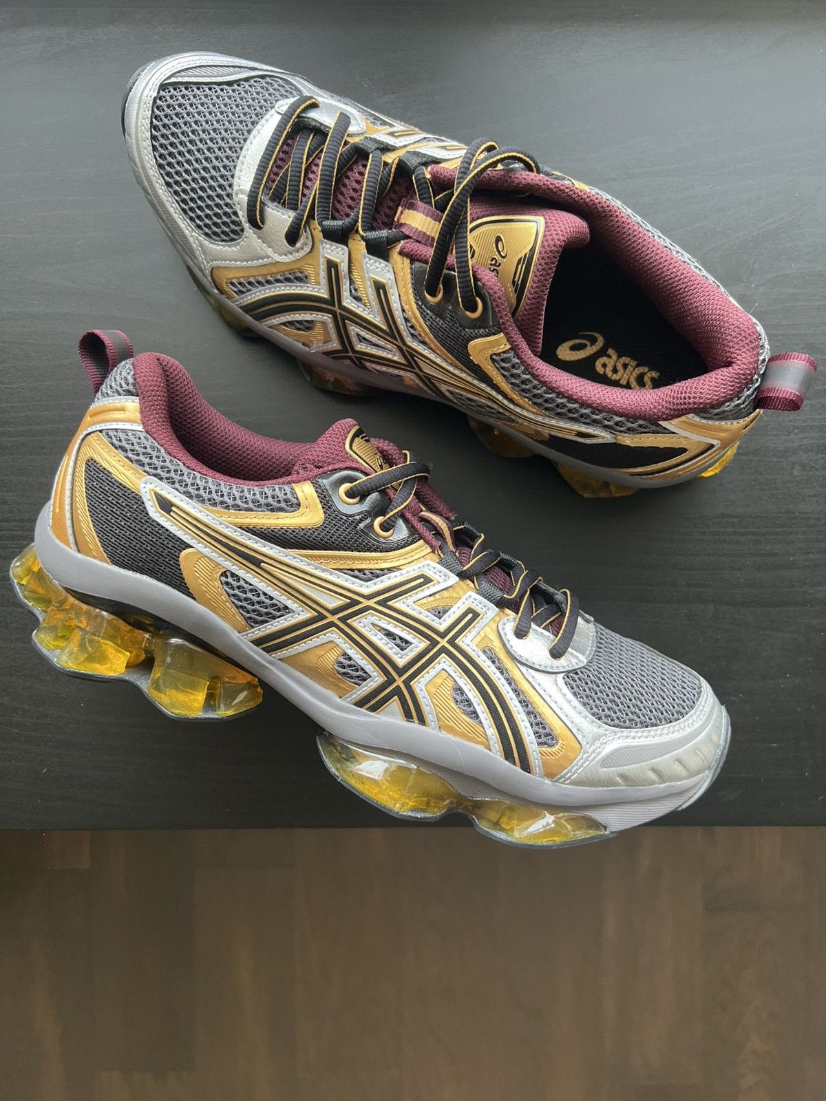 Asics Size 8 Men’s/ 9.5 Womens- ASICS Gel Quantum Carbon Pure Gold Size US 8 / EU 41 - 1 Thumbnail