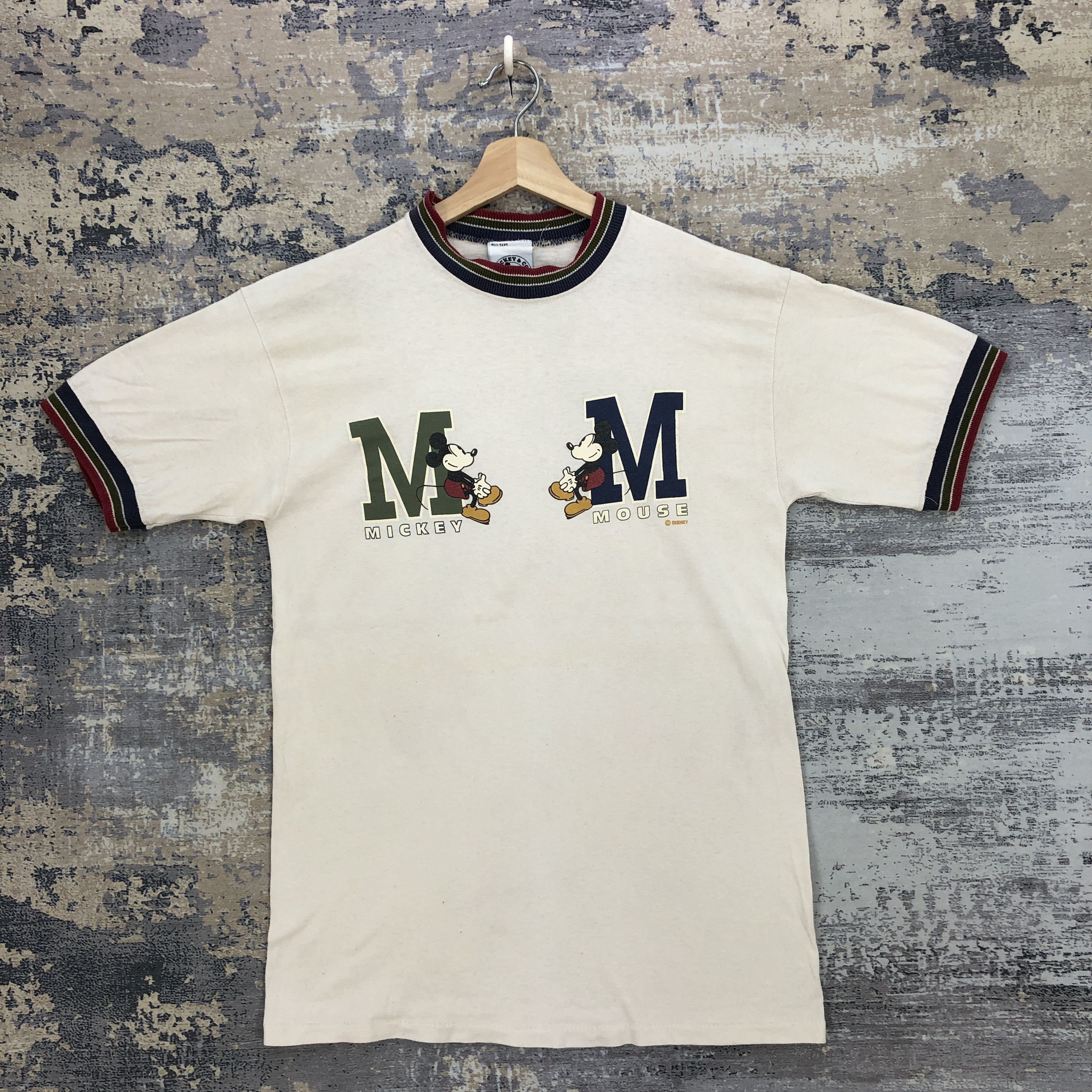 Disney × Vintage Vintage Mickey Mouse T Shirt Disney Cartoon Ringer Tee Size US M / EU 48-50 / 2 - 1 Thumbnail