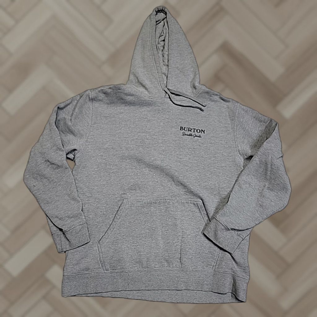 Burton Durable Goods Pullover True Gray Pullover Outdoor Active Hoodie Men's XL