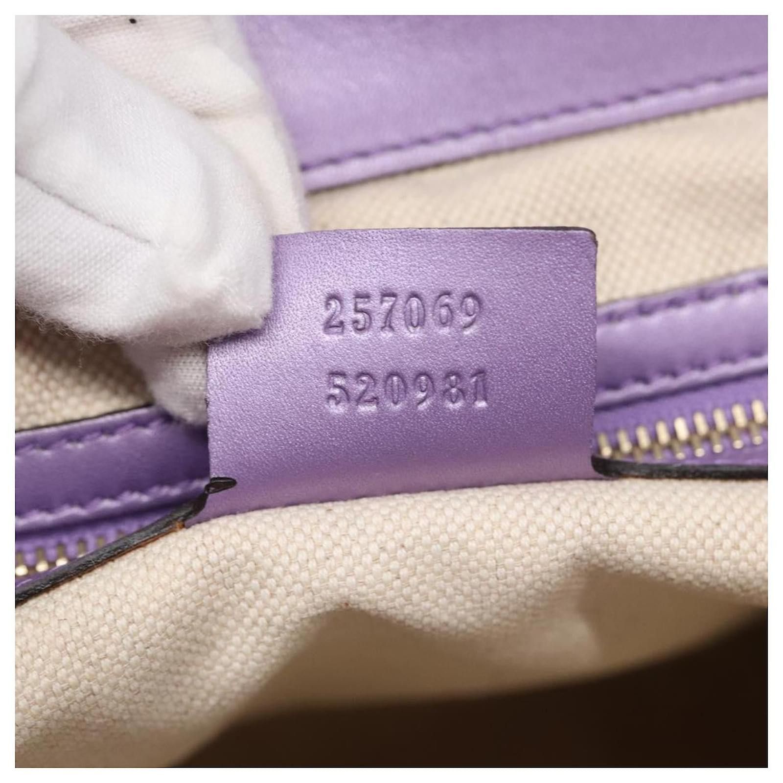 Gucci Gucci - Glancery Heart Abbey Handbag Purple Pink Size ONE SIZE - 8 Thumbnail