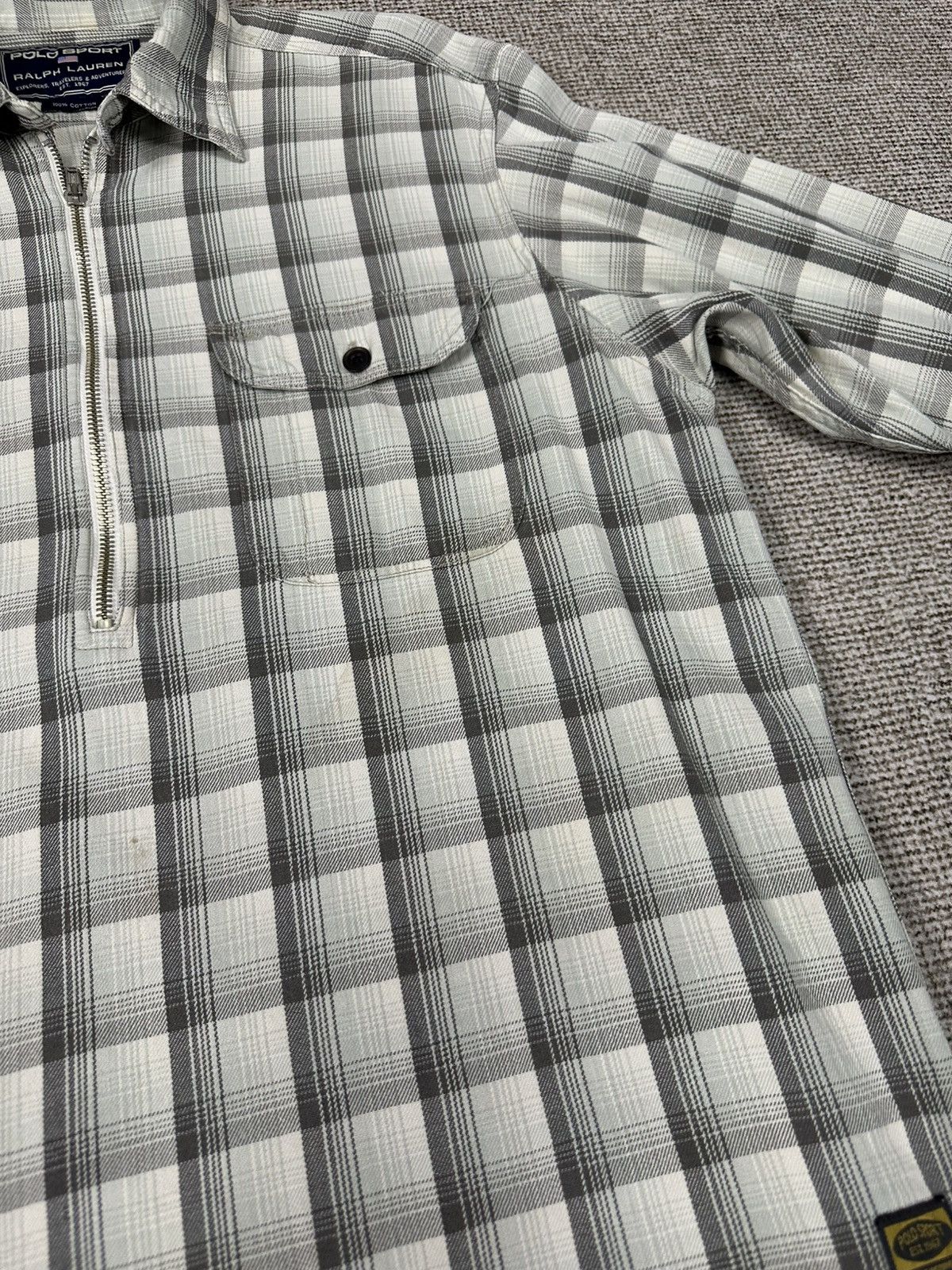 Polo Ralph Lauren Vintage Polo Sport Ralph Lauren Half Zipper Z410 Size US L / EU 52-54 / 3 - 3 Thumbnail