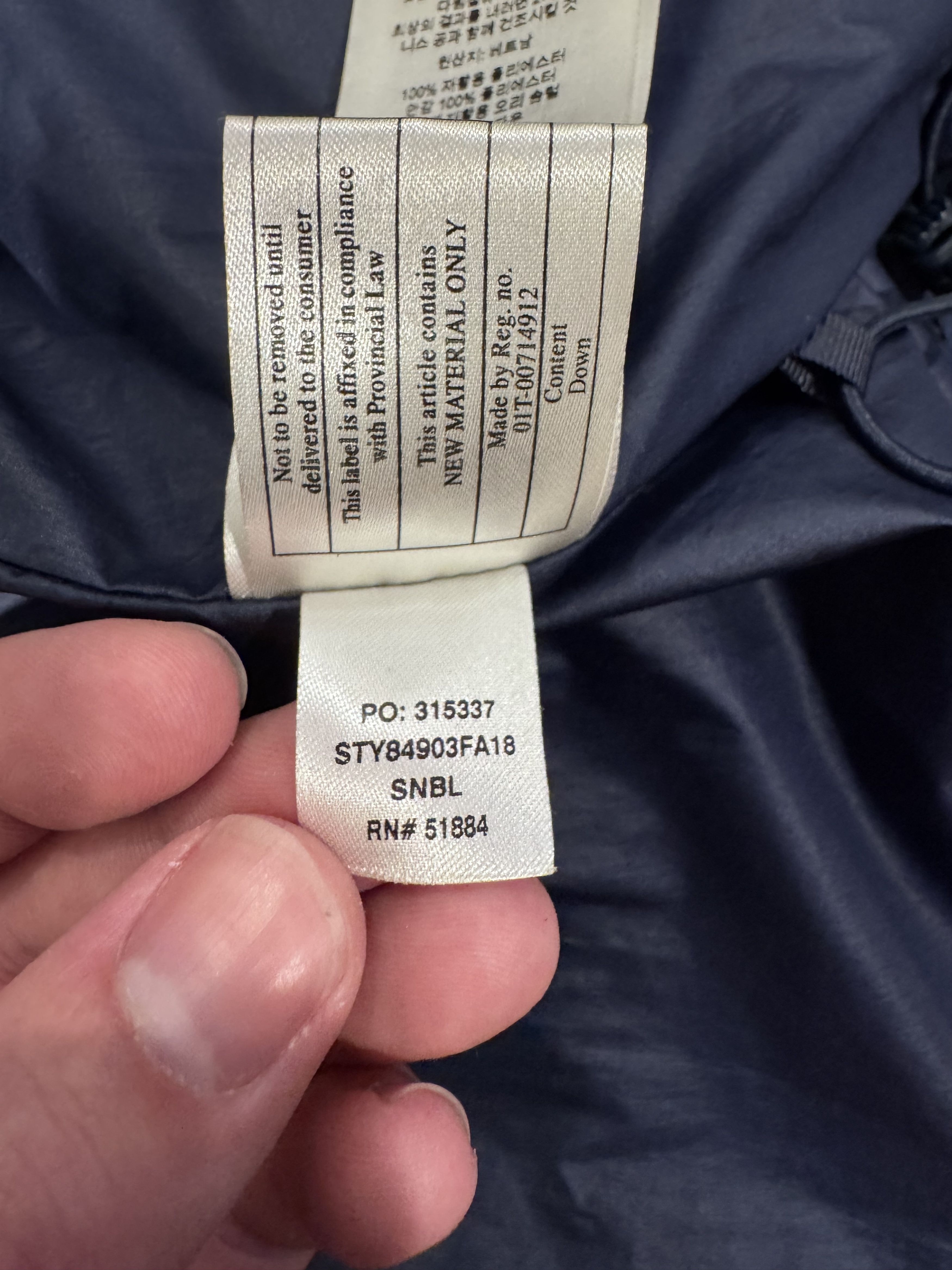 Patagonia Patagonia Men's M Wendigo Down Jacket STY84903FA18 Navy Blue Size US M / EU 48-50 / 2 - 8 Thumbnail