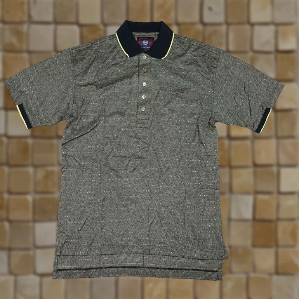 Vintage Gray Diamond Argyle Men's Size Small Retro Short Sleeve Golf Tennis Polo Shirt Size US S / EU 44-46 / 1 - 1 Thumbnail