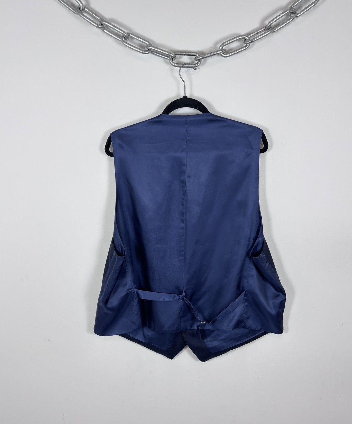 Suitsupply Suitsupply Lazio Men’s Navy Blue Wool Waistcoat Vest Size 52S - 2 Thumbnail