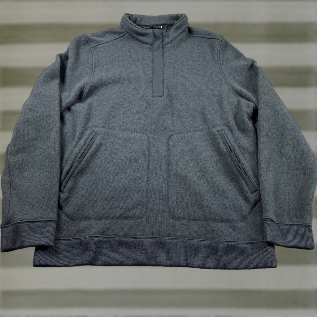 Under Armour Under Armour Elevate 1/4 Zip Sweatshirt Mens XL Graphite Gray Pockets Outdoor Size US XL / EU 56 / 4 - 1 Thumbnail