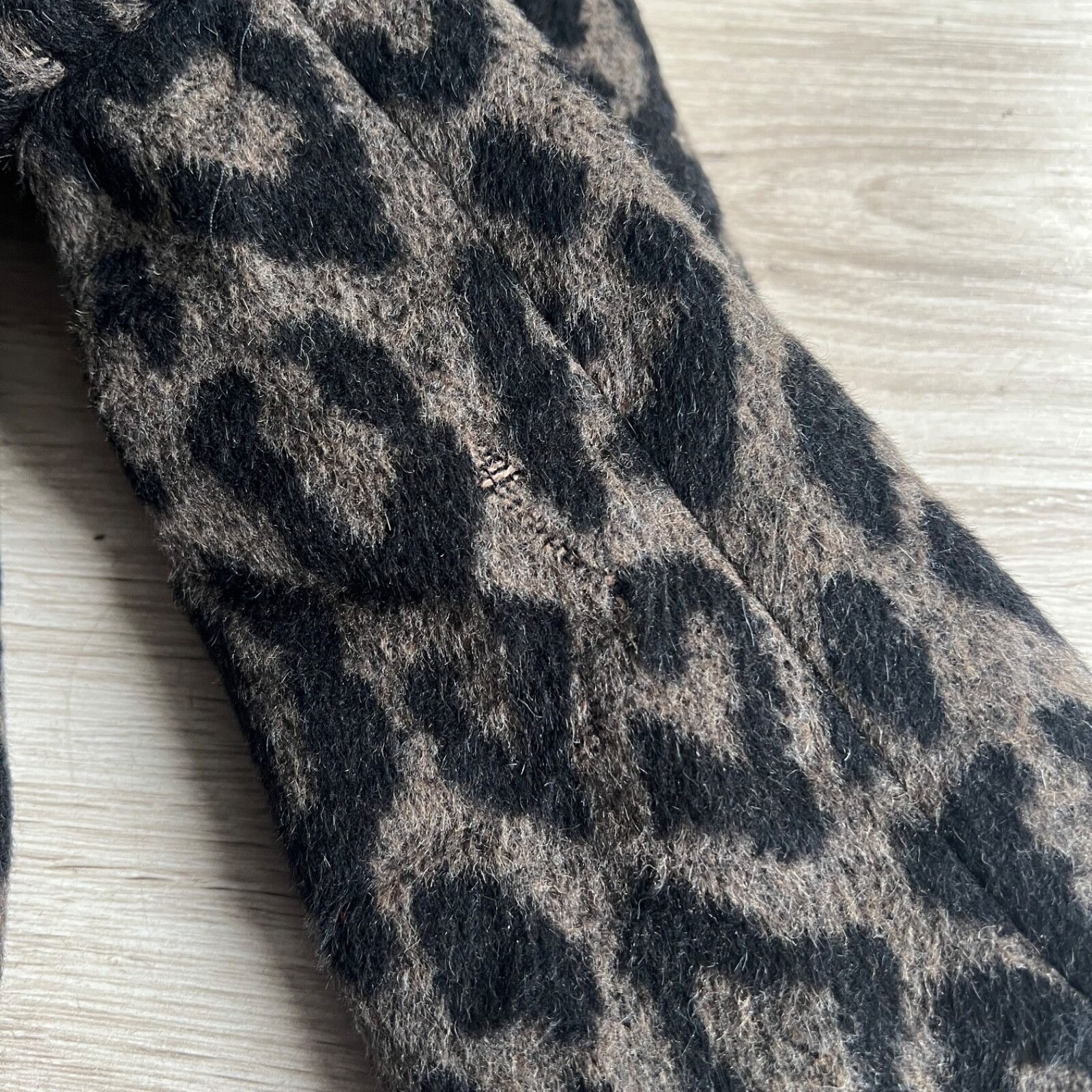 Cinzia Rocca Cinzia Rocca Alpaca Wool Leopard Pattern Coat 8714AC Size M / US 6-8 / IT 42-44 - 8 Thumbnail