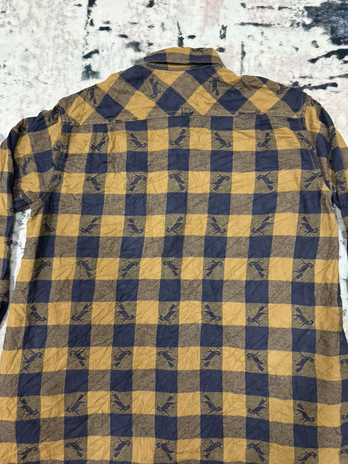 Issey Miyake Ne-Net Chekered Flanel Long Shirt Button Up Size M / US 6-8 / IT 42-44 - 13 Thumbnail