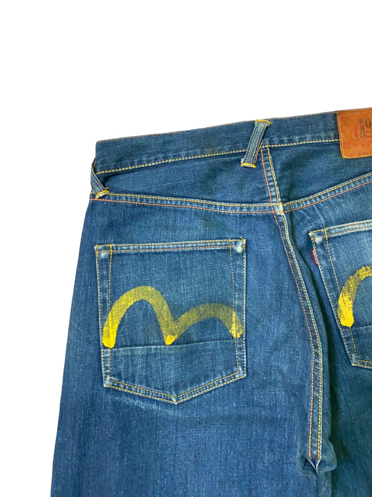 Evisu Evisu Yellow Daicock Denim Jeans Size US 30 / EU 46 - 11 Thumbnail