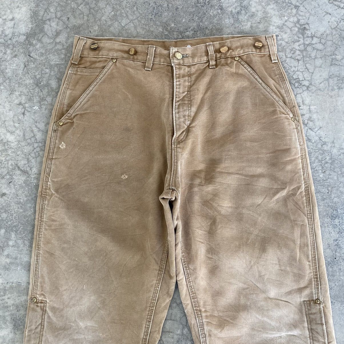 Carhartt VTG Carhartt Insolation Lined Faded Tan Workwear Pants Size US 33 - 5 Thumbnail